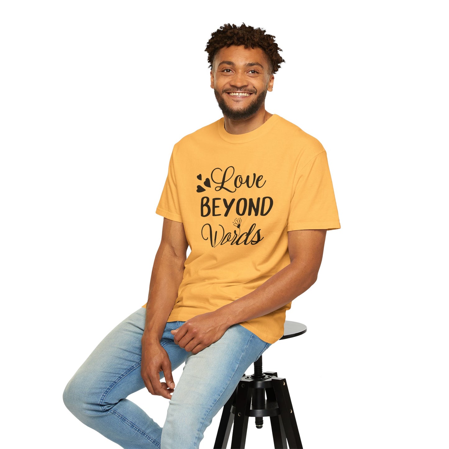 Love Beyond Words T-Shirt, Unisex Casual Tee, Cute Gift for Him/Her, Anniversary, Valentine's Day, Everyday Wear, Customizable