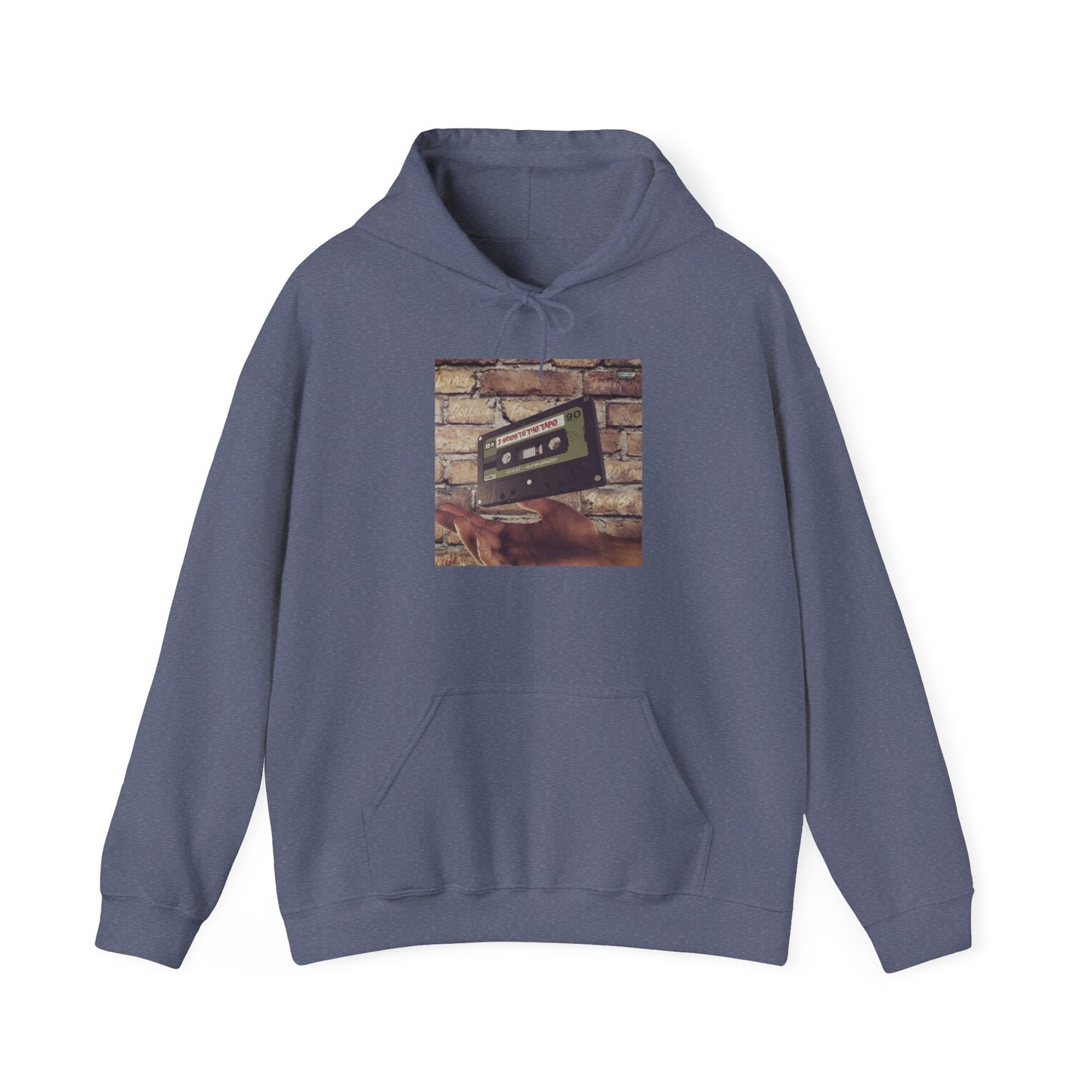Retro Music Hoodie -INSPIRED BY THE 2 SIDES TO THE TAPE ALBUM - Unisex Heavy Blend™ Sweatshirt with Cassette Design