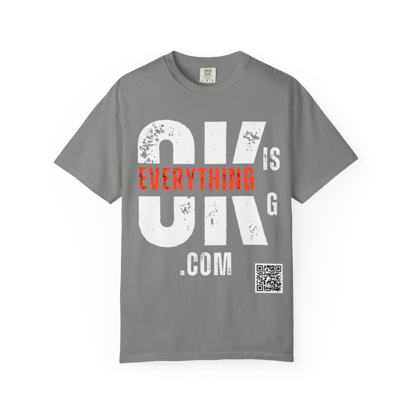 Everything Is G O.K Unisex Garment-Dyed T-Shirt, Comfy Casual Tee, Streetwear Style, Everyday Wear, Gift for Friends, Unique Graphic Shirt