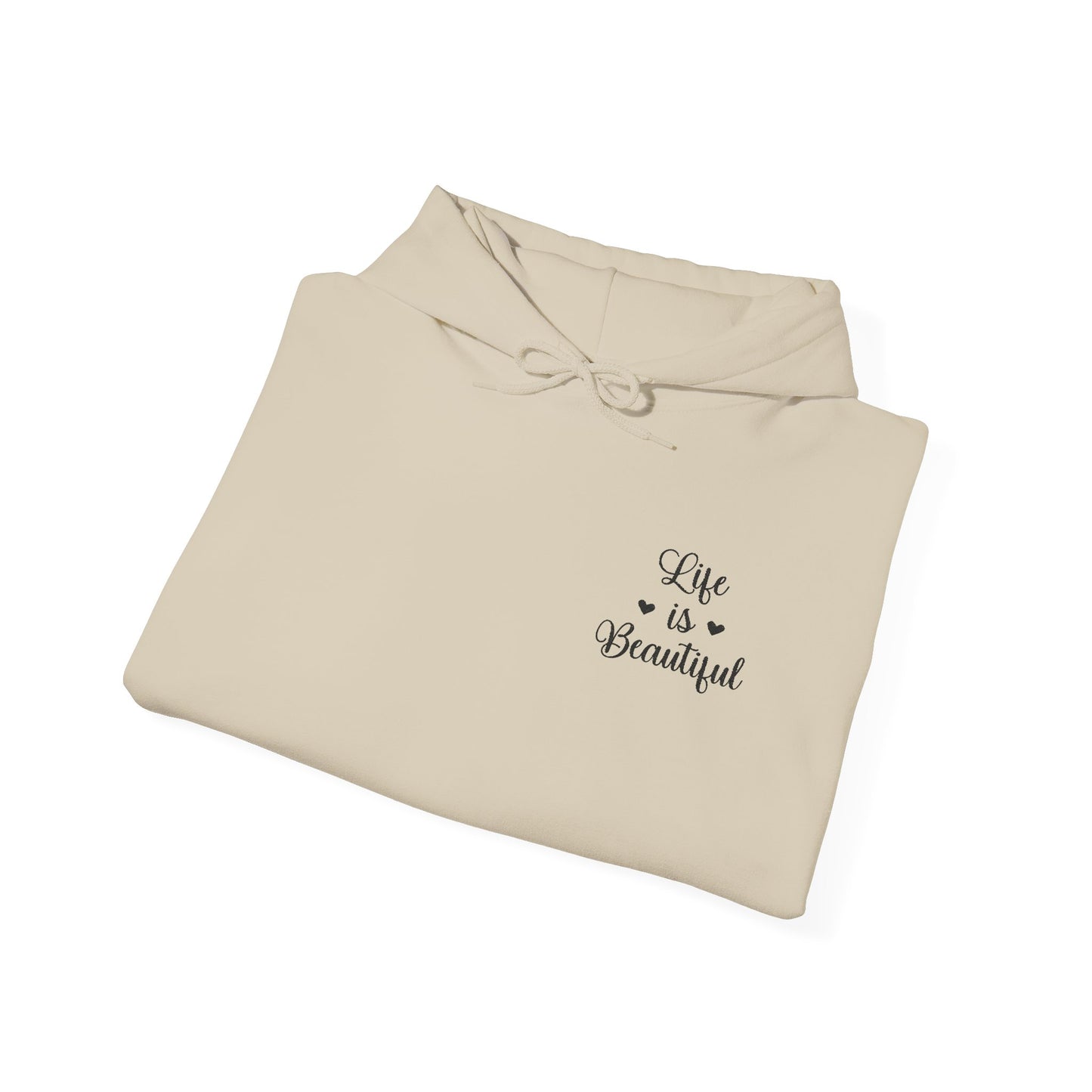 Embroidery Life is Beautiful Unisex Heavy Blend Hoodie