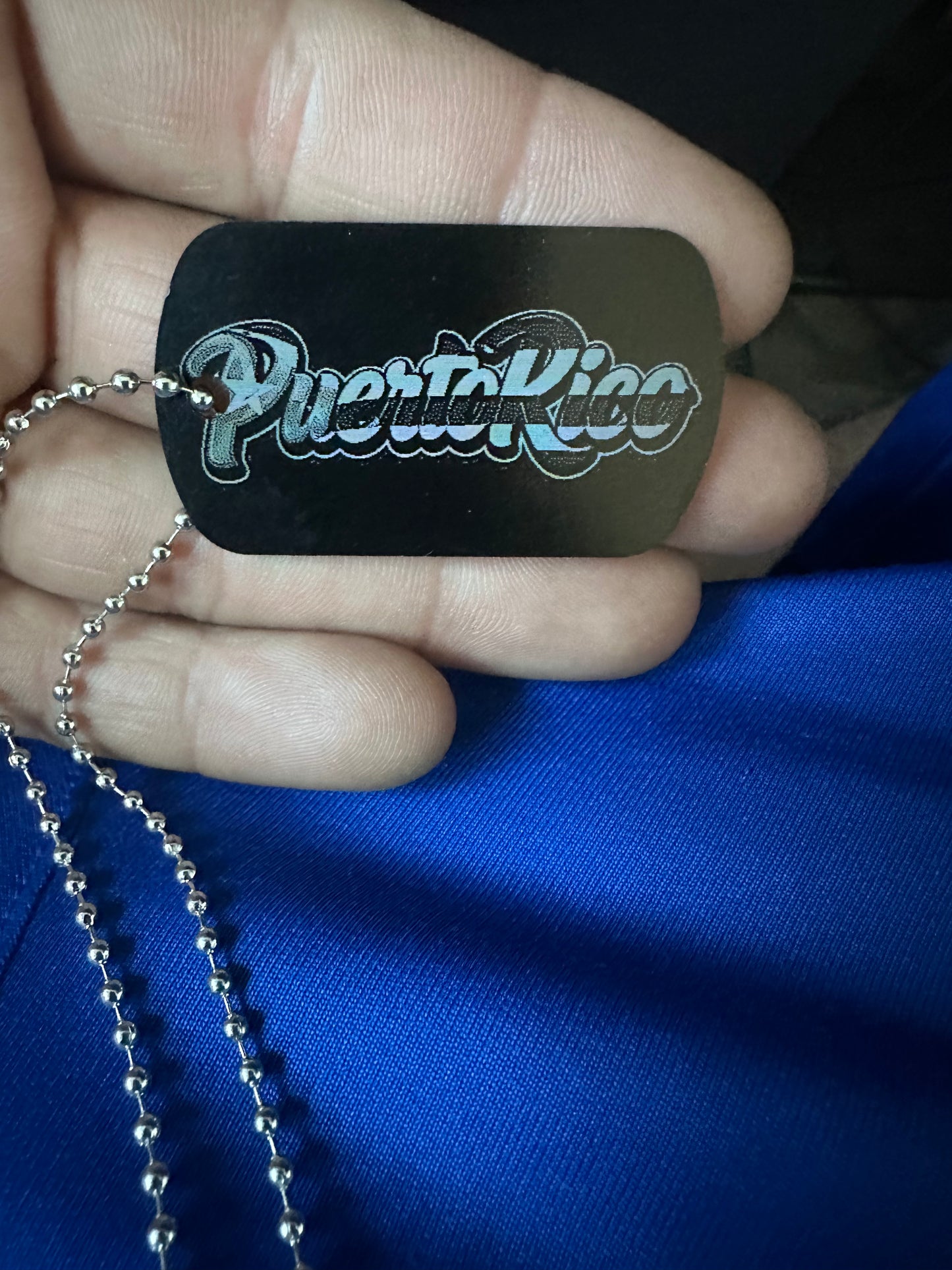 BLACK ANODIZED ALUMINUM DOG TAGS — 10 PACK