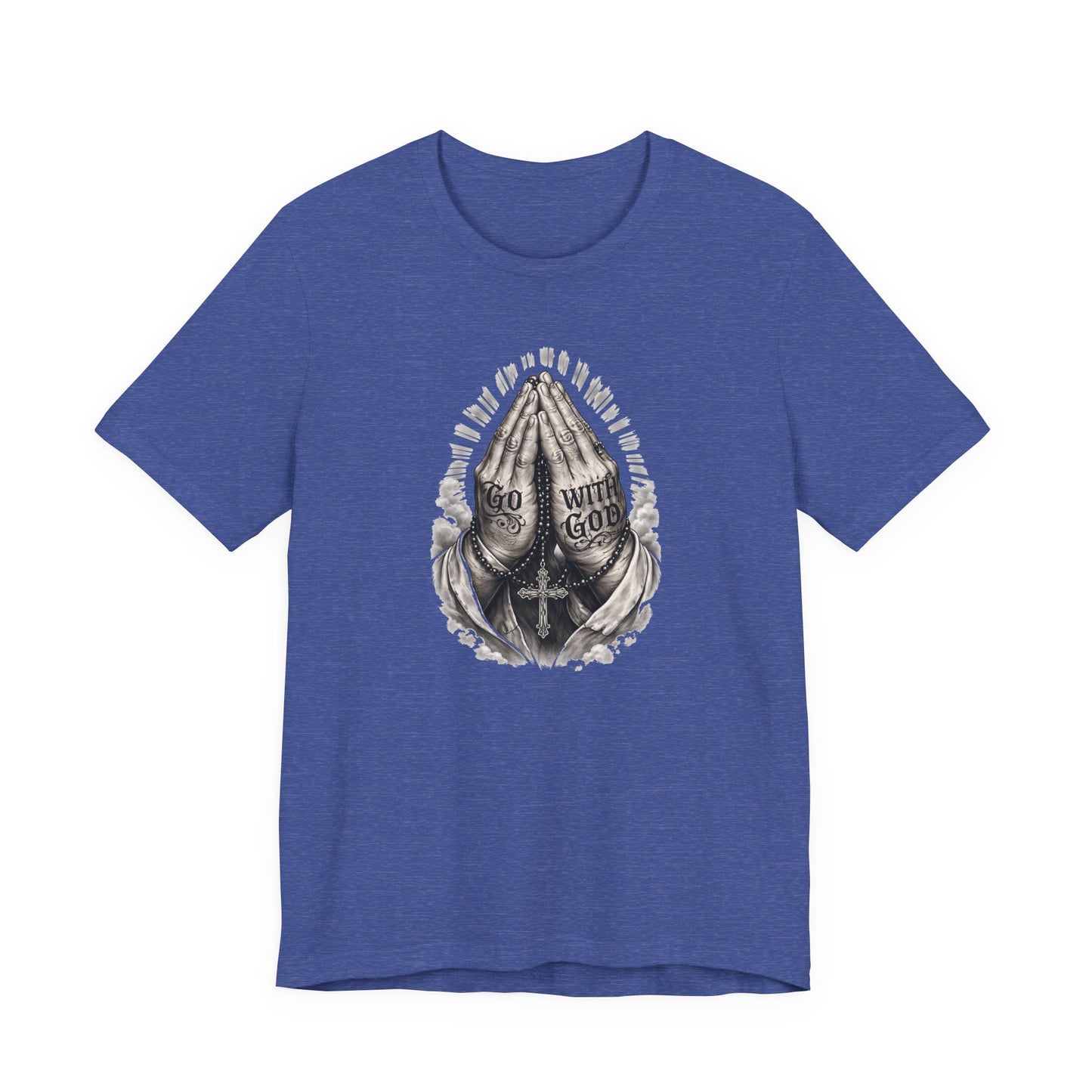 Praying Hands T-Shirt — "God Will Go" Religious Faith Graphic Tee