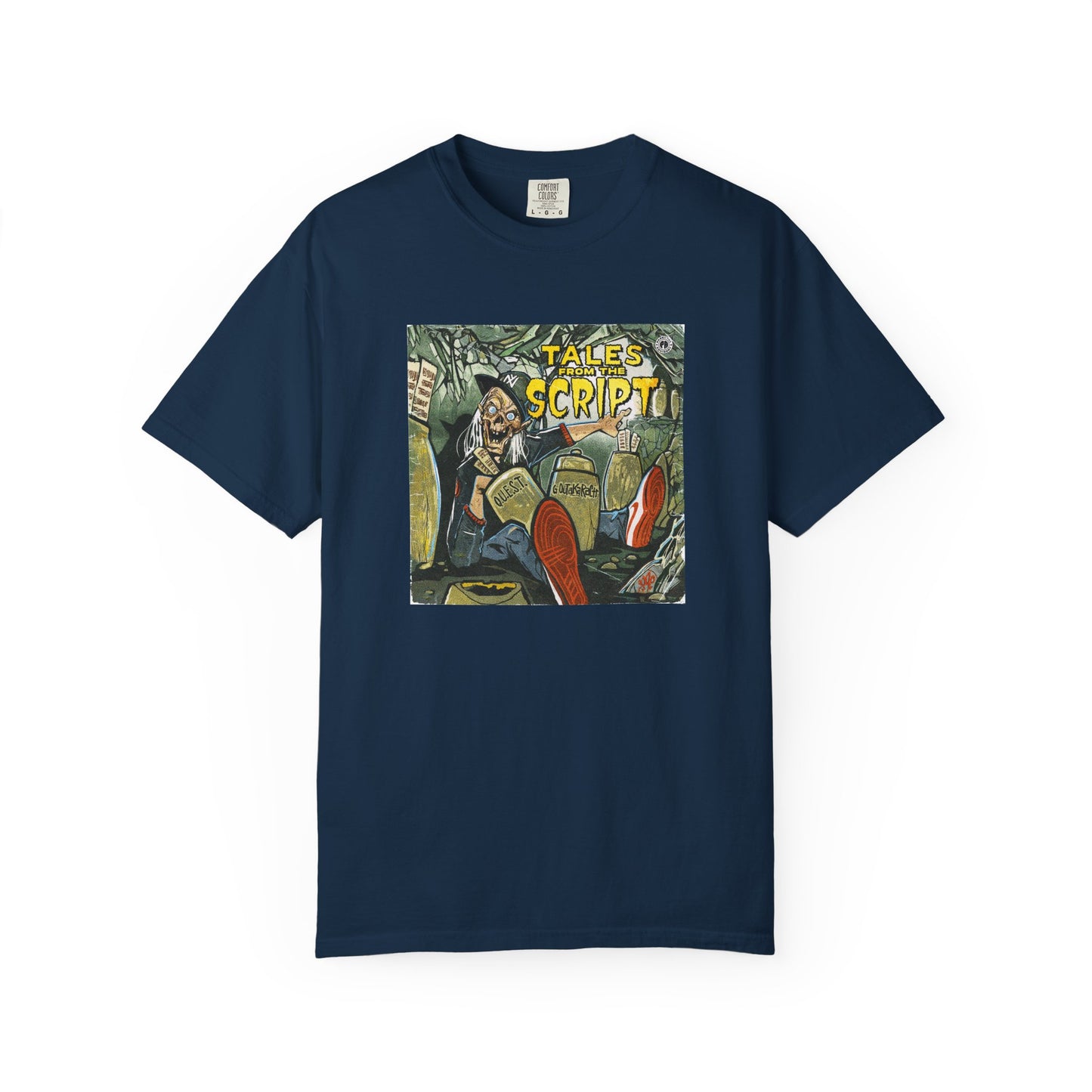 Cool Graphic T-Shirt - 'Tales from the Script' Album  Inspired  Design - Perfect for Comic and Horror Fans