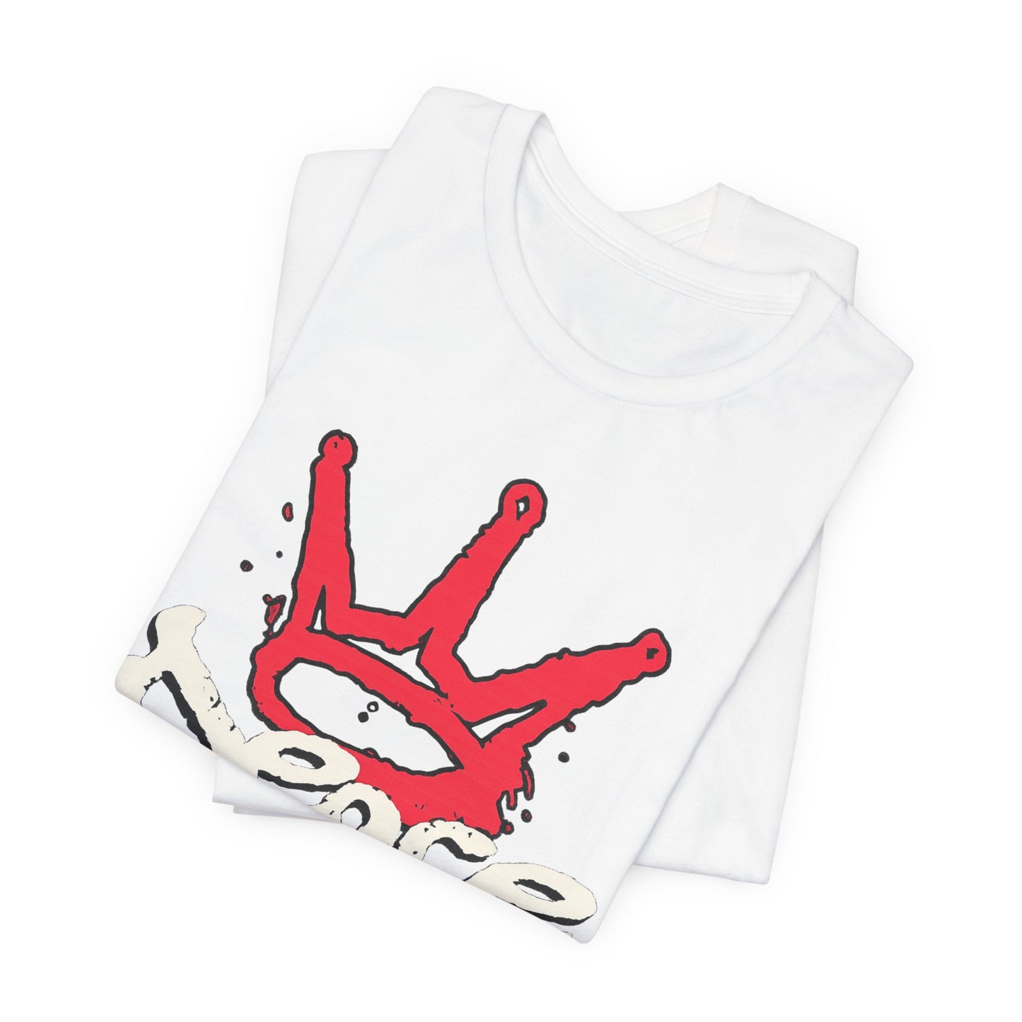 Peace King T-Shirt — Streetwear Graphic Tee with Red Crown Design