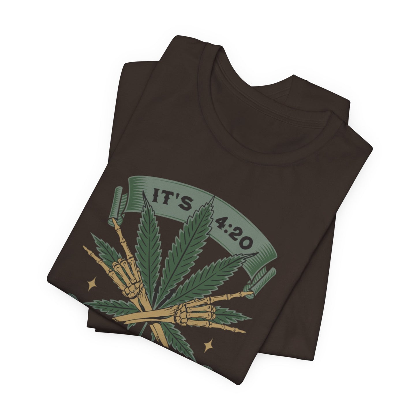 420 Light Up Tee – Cannabis Leaf Graphic T-Shirt