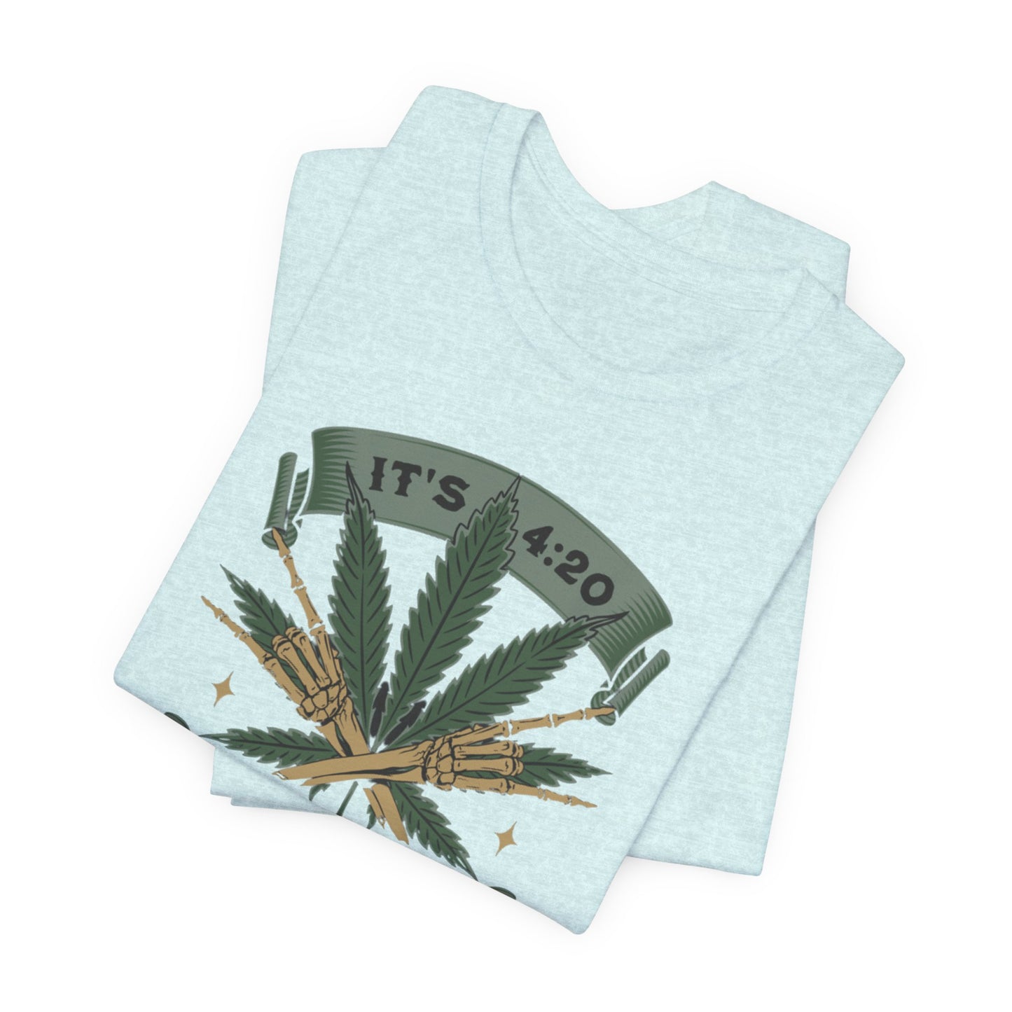 420 Light Up Tee – Cannabis Leaf Graphic T-Shirt