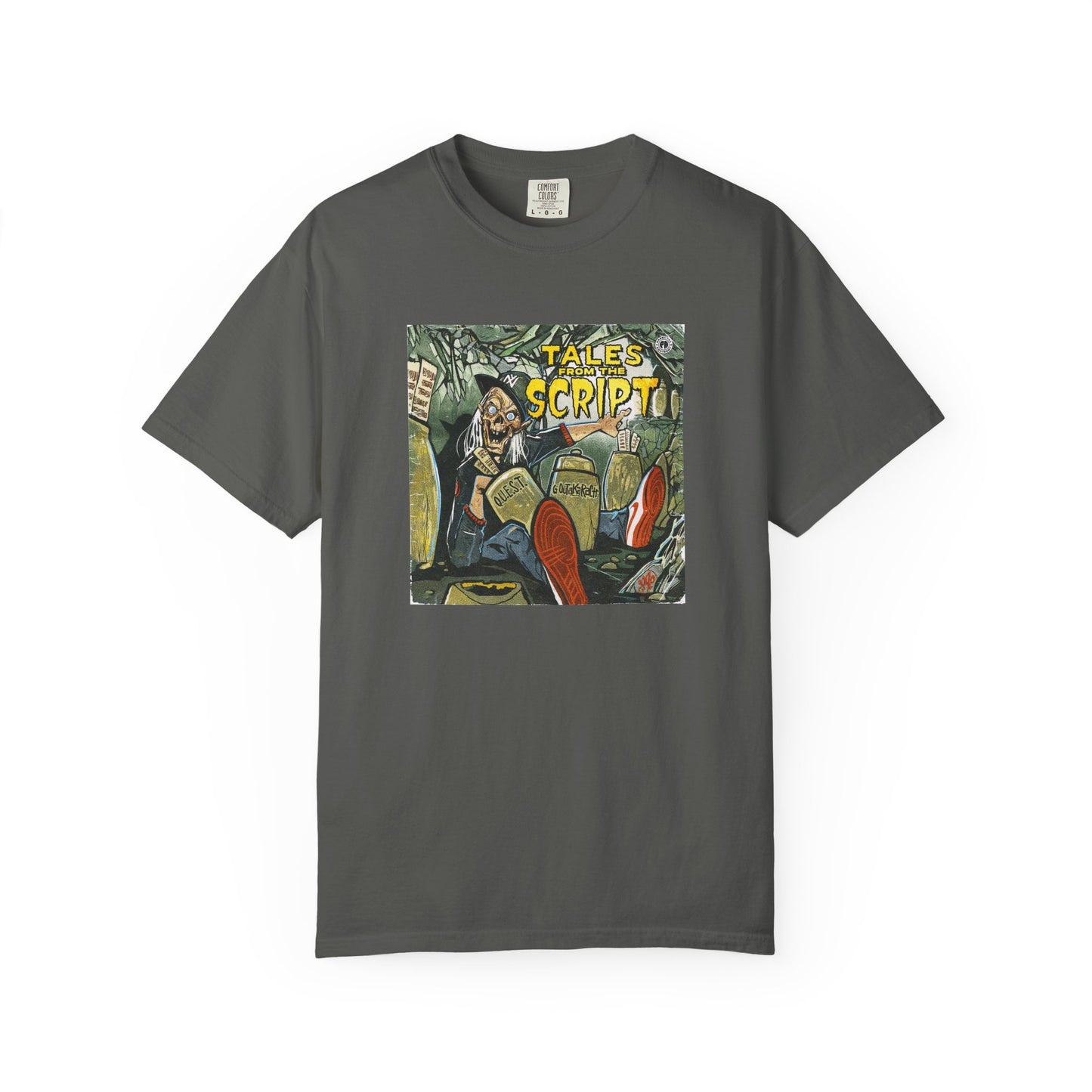 Cool Graphic T-Shirt - 'Tales from the Script' Album  Inspired  Design - Perfect for Comic and Horror Fans