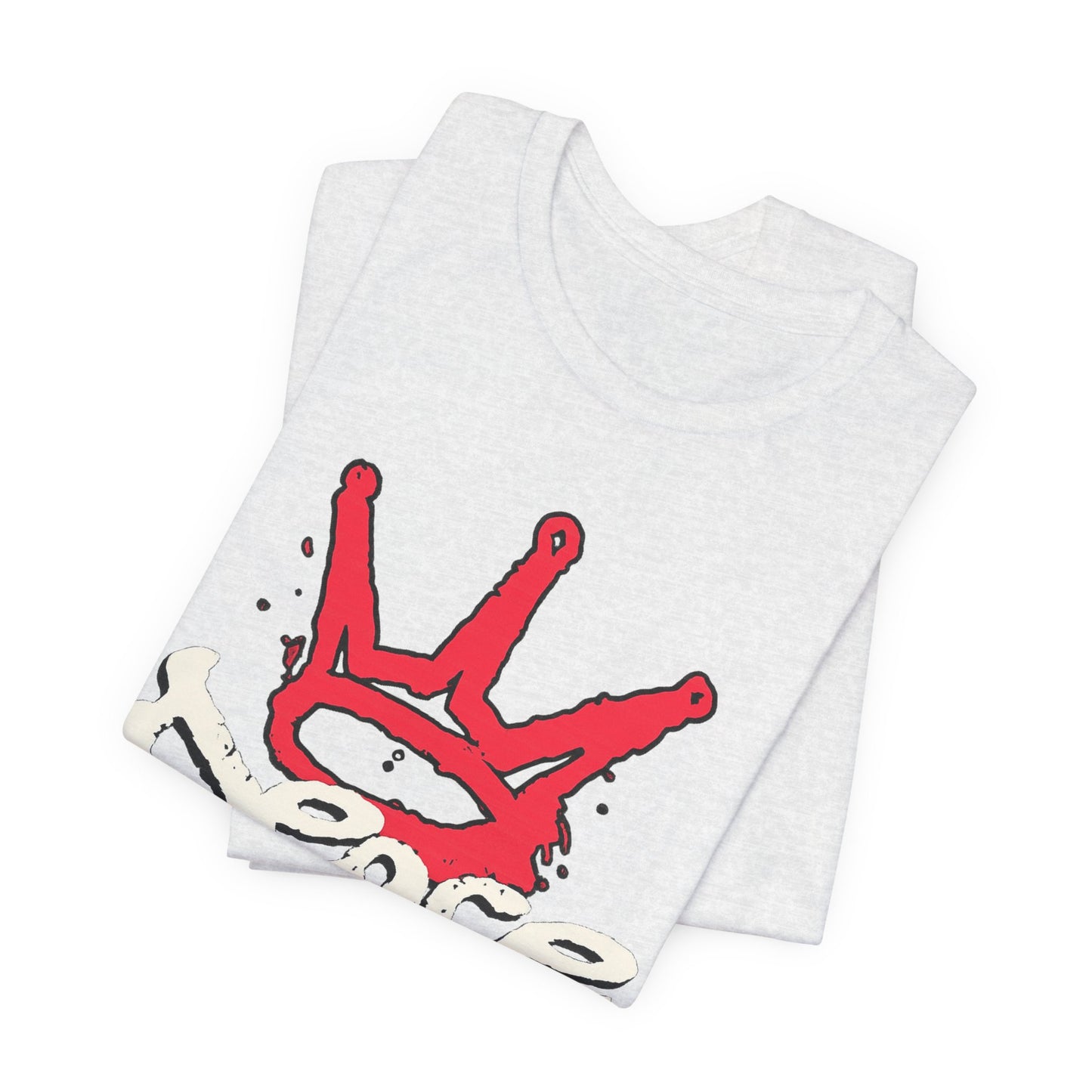 Peace King T-Shirt — Streetwear Graphic Tee with Red Crown Design