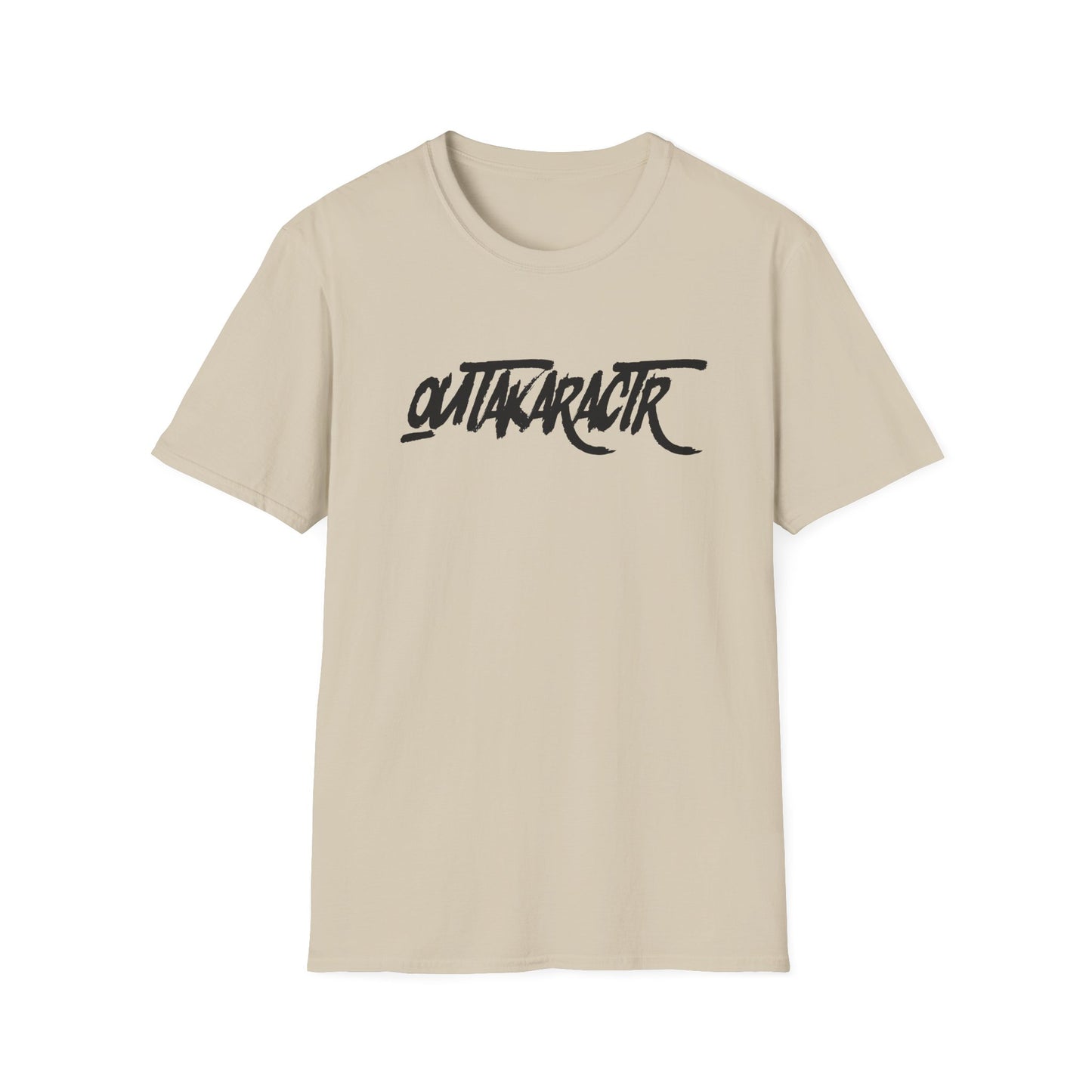 OuTaKaRaCtR logo Unisex Softstyle T-Shirt - Outta Character Graphic Tee for Casual Wear