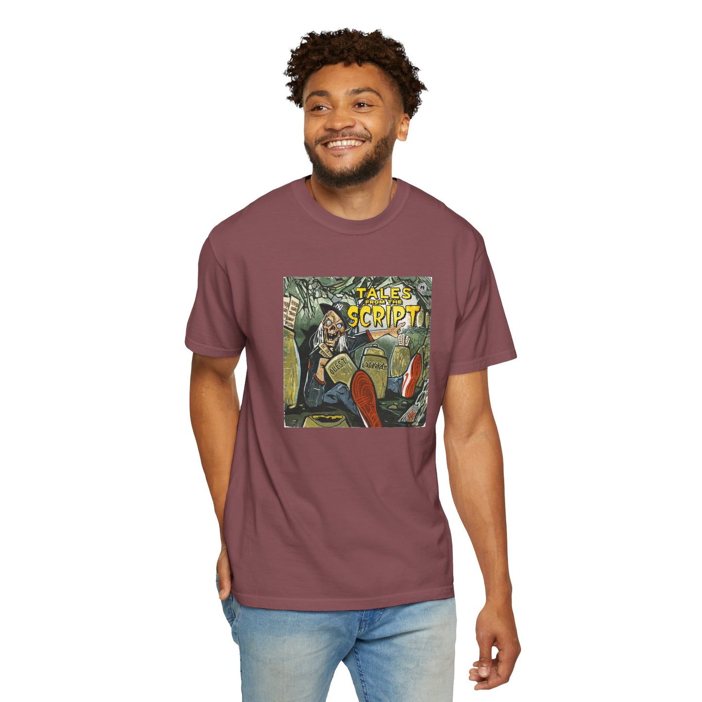 Cool Graphic T-Shirt - 'Tales from the Script' Album  Inspired  Design - Perfect for Comic and Horror Fans