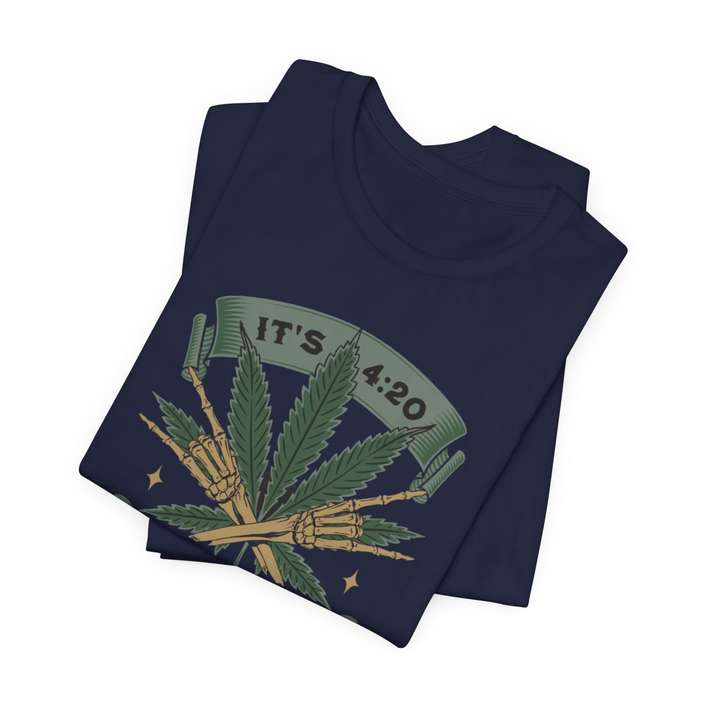 420 Light Up Tee – Cannabis Leaf Graphic T-Shirt