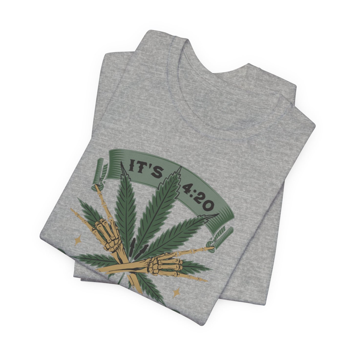 420 Light Up Tee – Cannabis Leaf Graphic T-Shirt