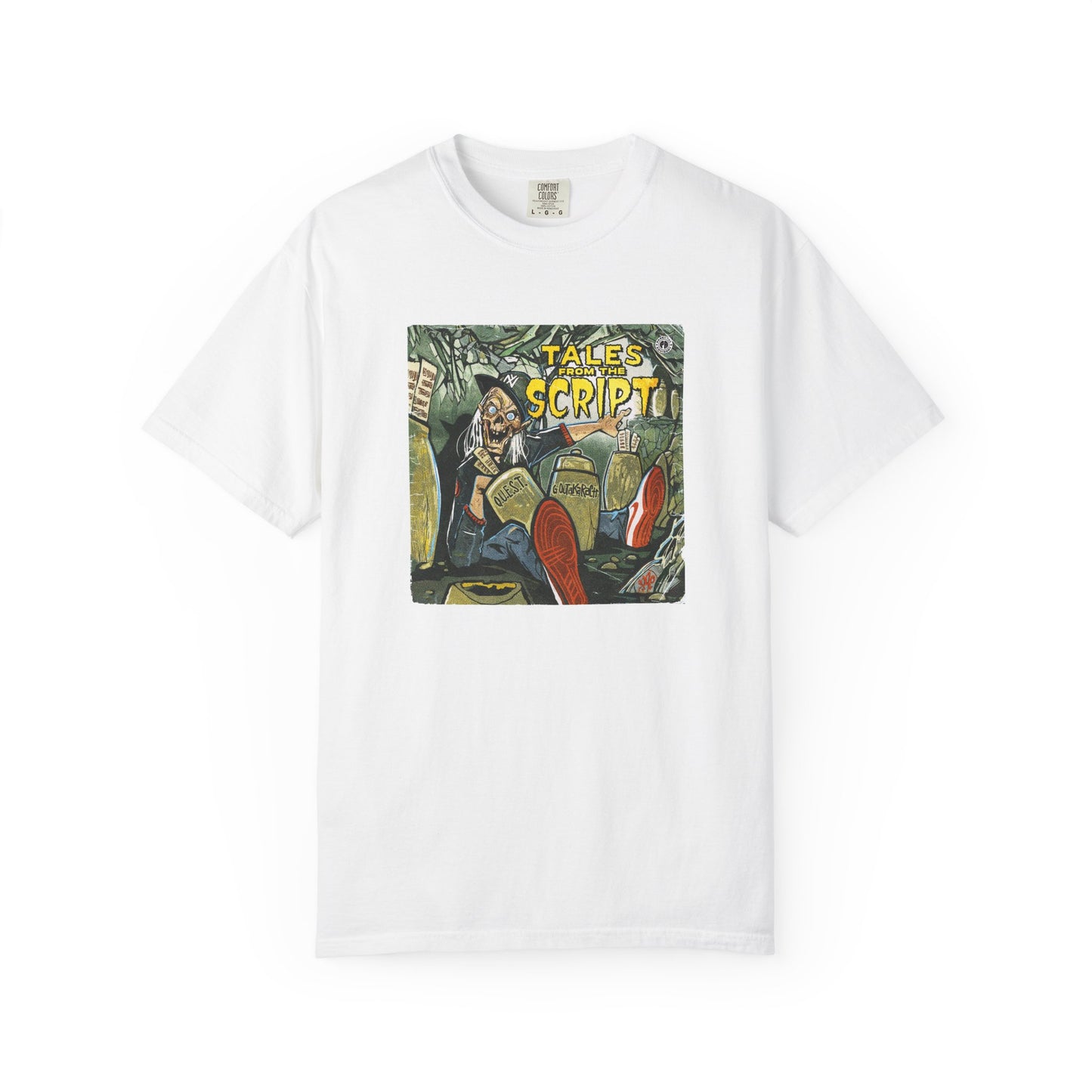 Cool Graphic T-Shirt - 'Tales from the Script' Album  Inspired  Design - Perfect for Comic and Horror Fans