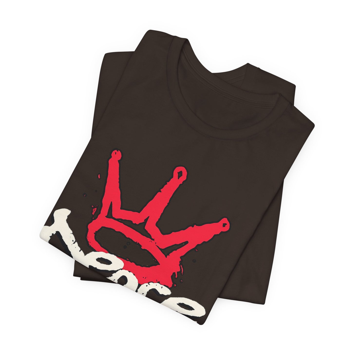 Peace King T-Shirt — Streetwear Graphic Tee with Red Crown Design