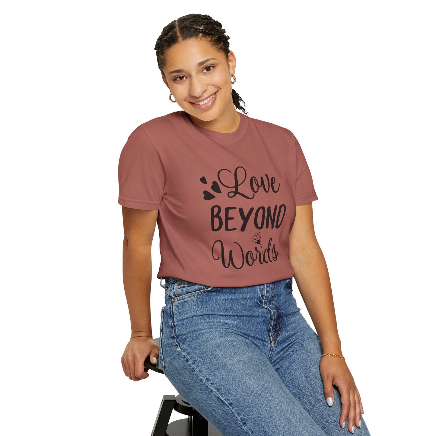 Love Beyond Words T-Shirt, Unisex Casual Tee, Cute Gift for Him/Her, Anniversary, Valentine's Day, Everyday Wear, Customizable