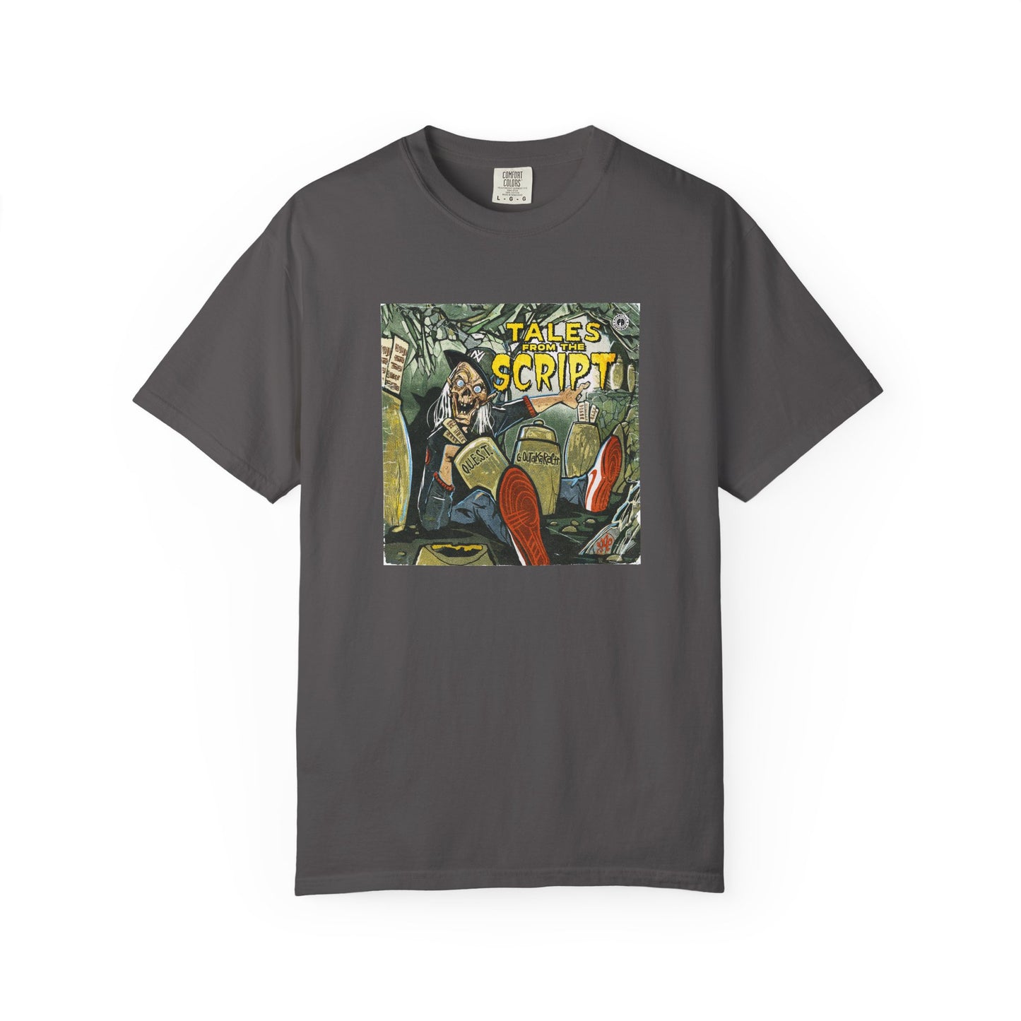 Cool Graphic T-Shirt - 'Tales from the Script' Album  Inspired  Design - Perfect for Comic and Horror Fans