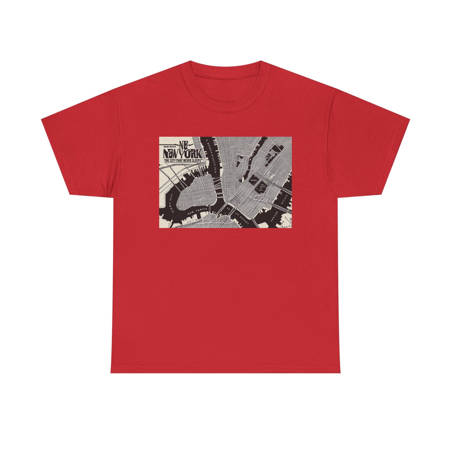 Urban Map Graphic Tee, Unisex Cotton Shirt, City Style Apparel, Unique Gift, Everyday Wear, Casual Fashion