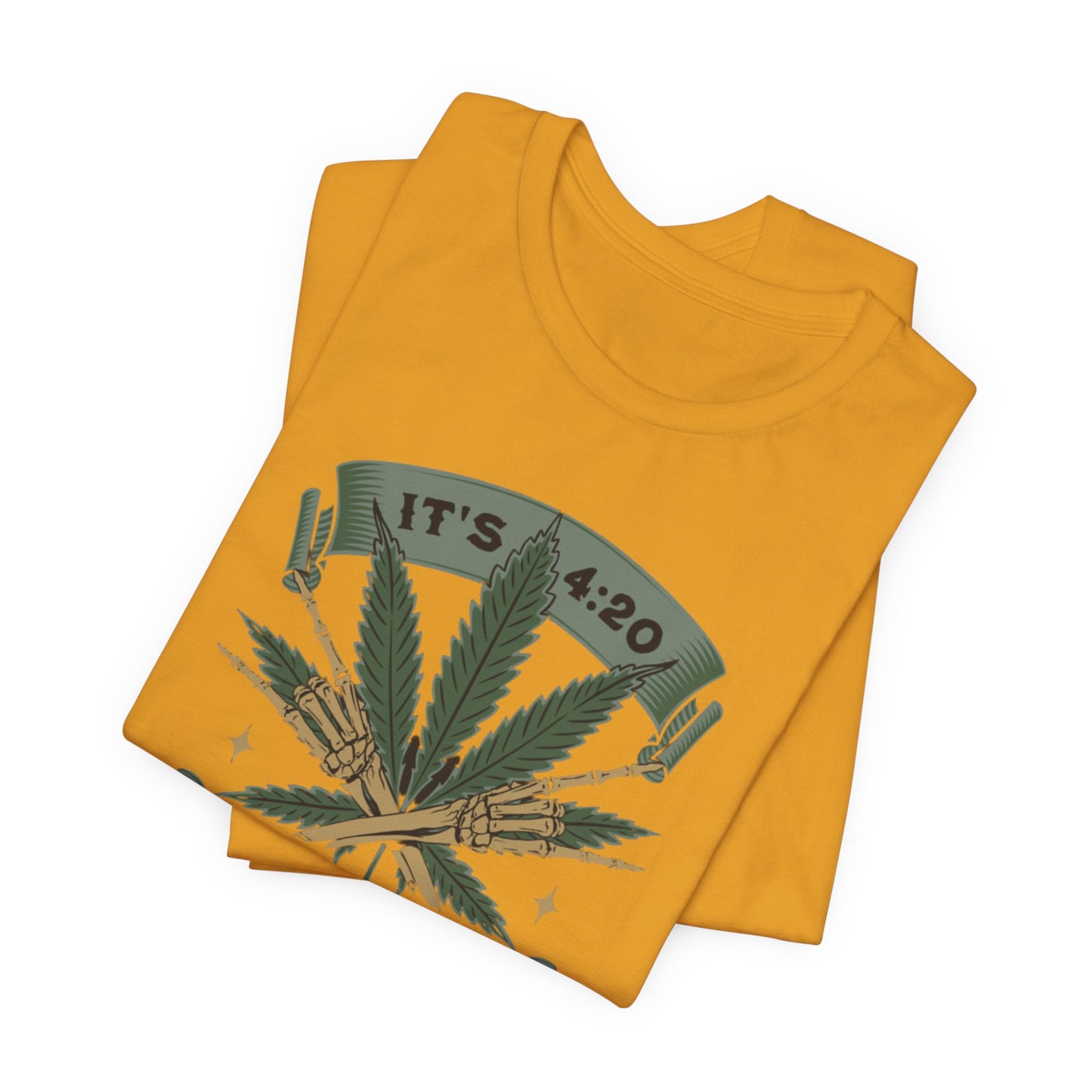 420 Light Up Tee – Cannabis Leaf Graphic T-Shirt