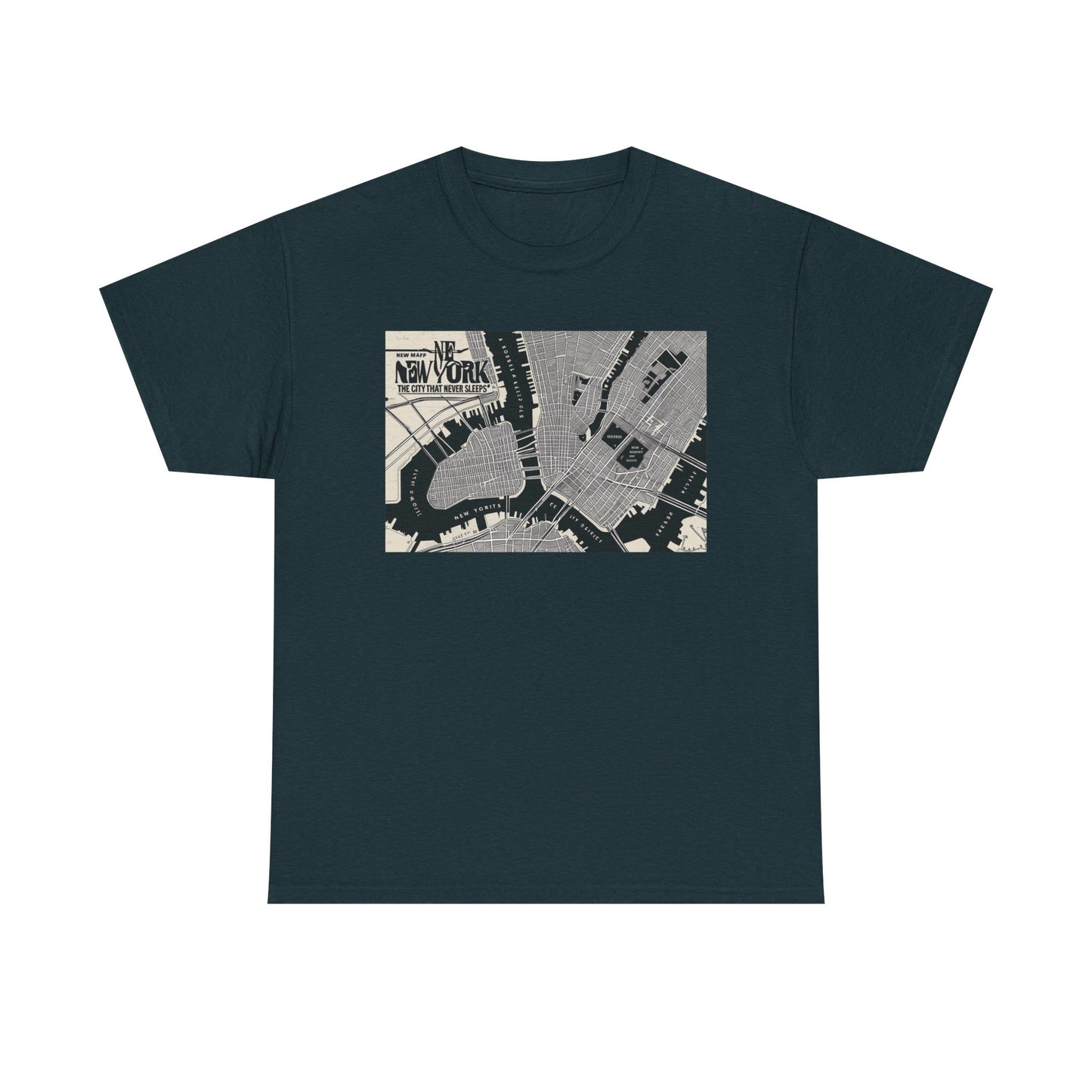 Urban Map Graphic Tee, Unisex Cotton Shirt, City Style Apparel, Unique Gift, Everyday Wear, Casual Fashion