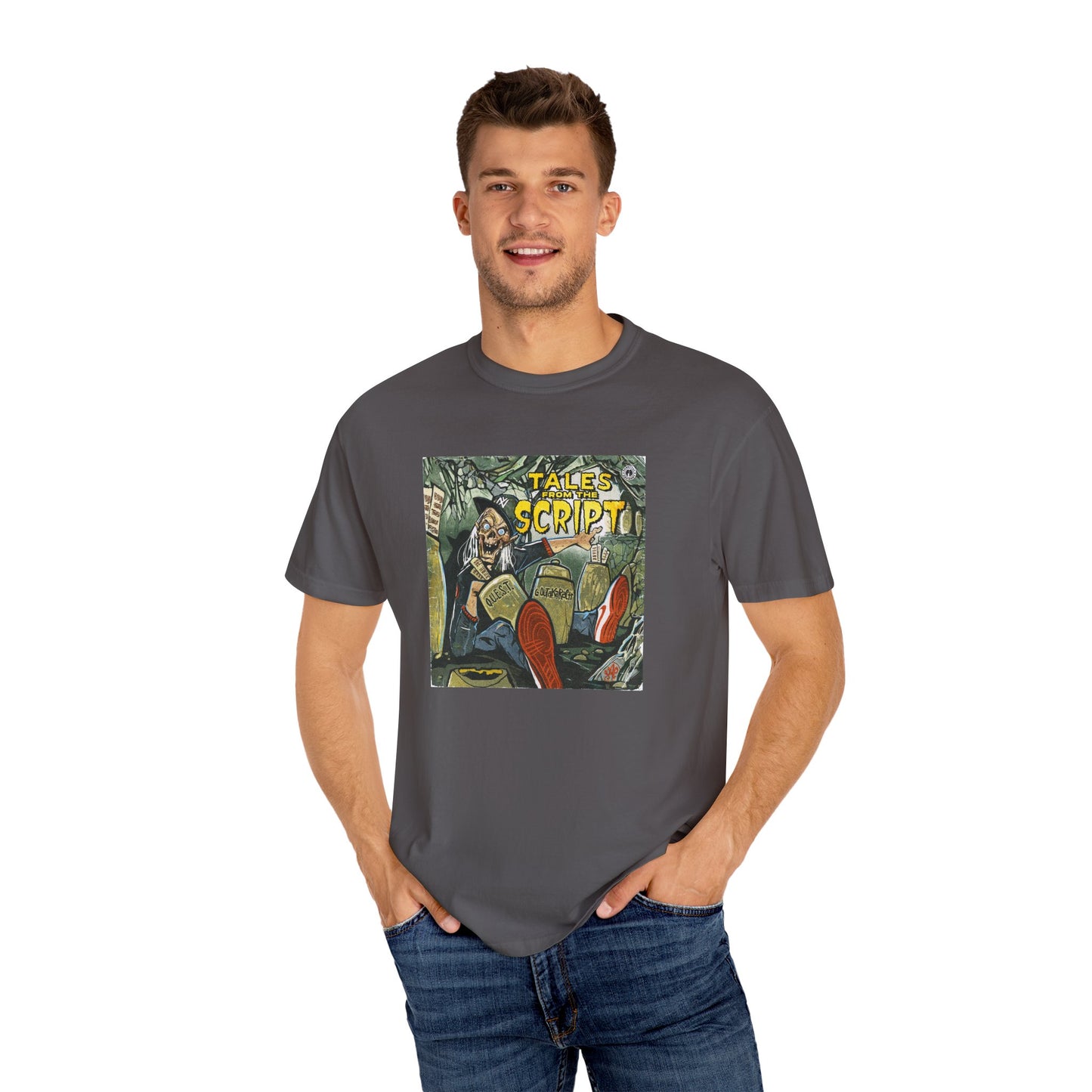 Cool Graphic T-Shirt - 'Tales from the Script' Album  Inspired  Design - Perfect for Comic and Horror Fans