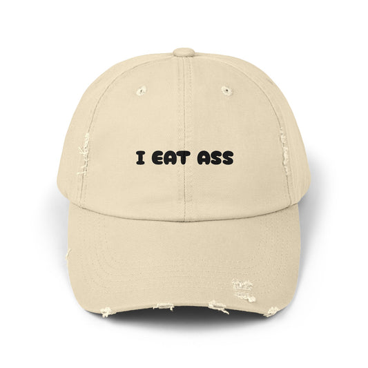 Playful Distressed Cap for Casual Vibes, Gift for Friends, Fun Fashion Accessory, Unisex Hat for Festivals, Quirky Apparel