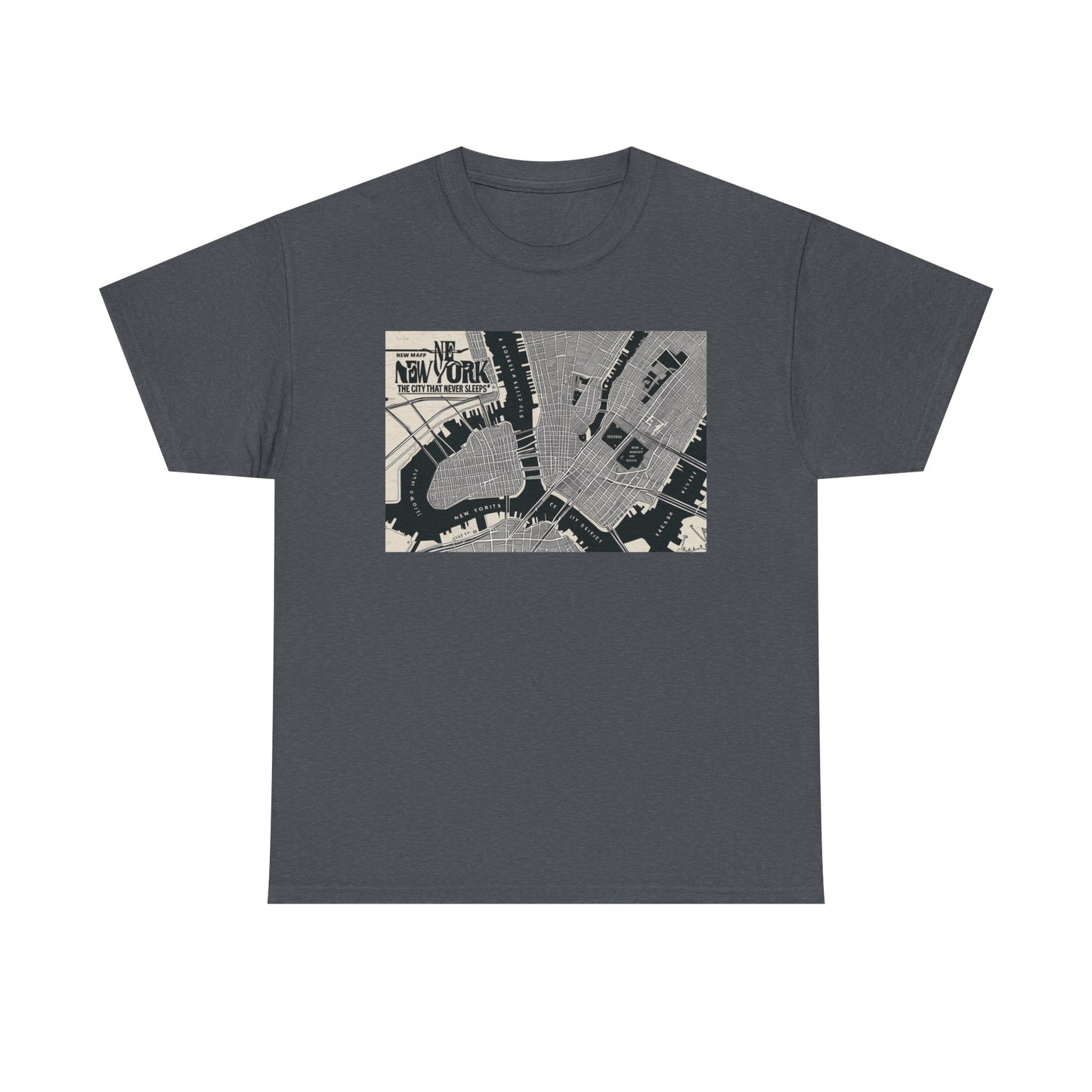 Urban Map Graphic Tee, Unisex Cotton Shirt, City Style Apparel, Unique Gift, Everyday Wear, Casual Fashion