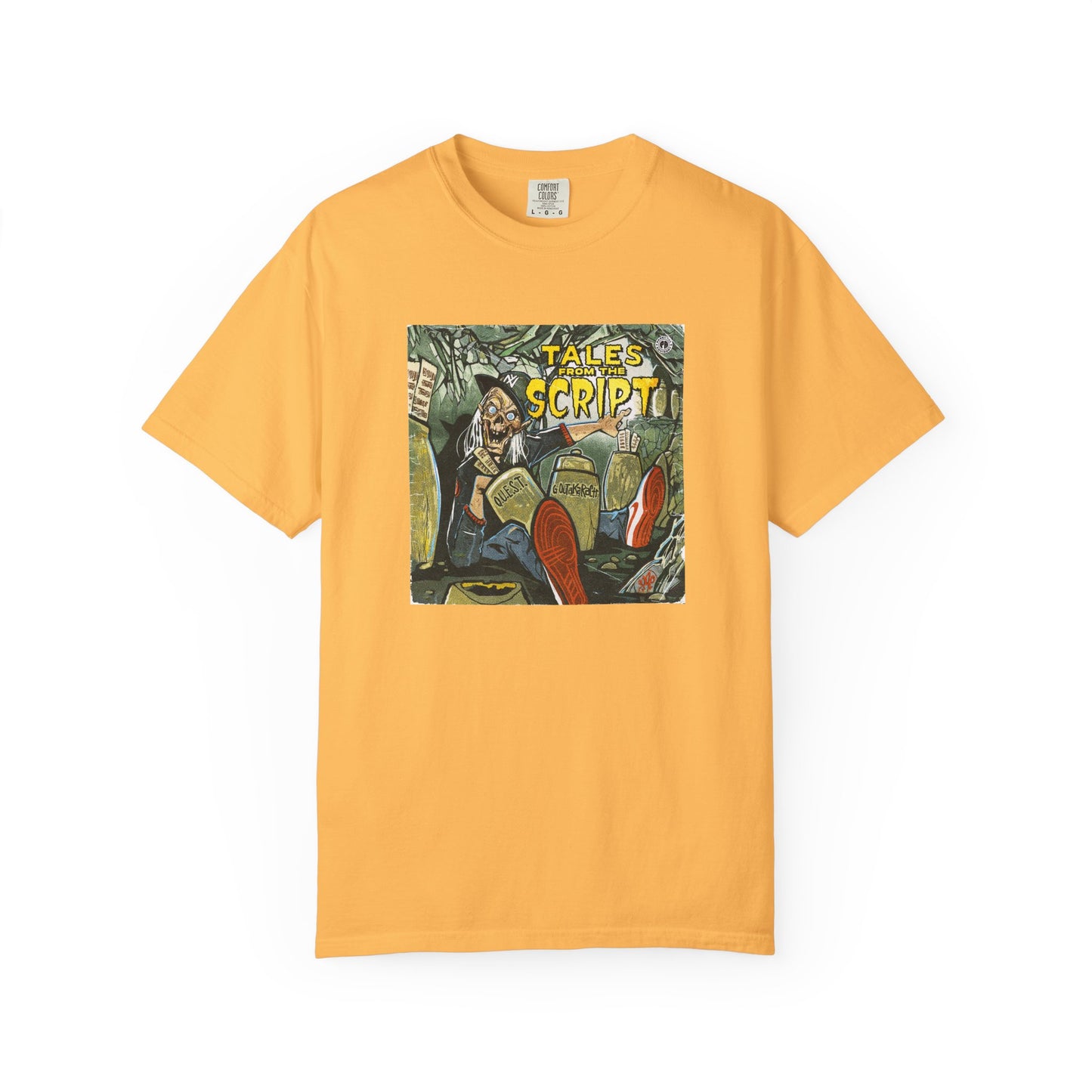 Cool Graphic T-Shirt - 'Tales from the Script' Album  Inspired  Design - Perfect for Comic and Horror Fans