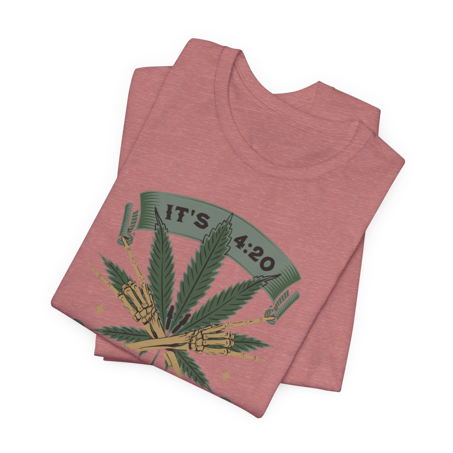 420 Light Up Tee – Cannabis Leaf Graphic T-Shirt