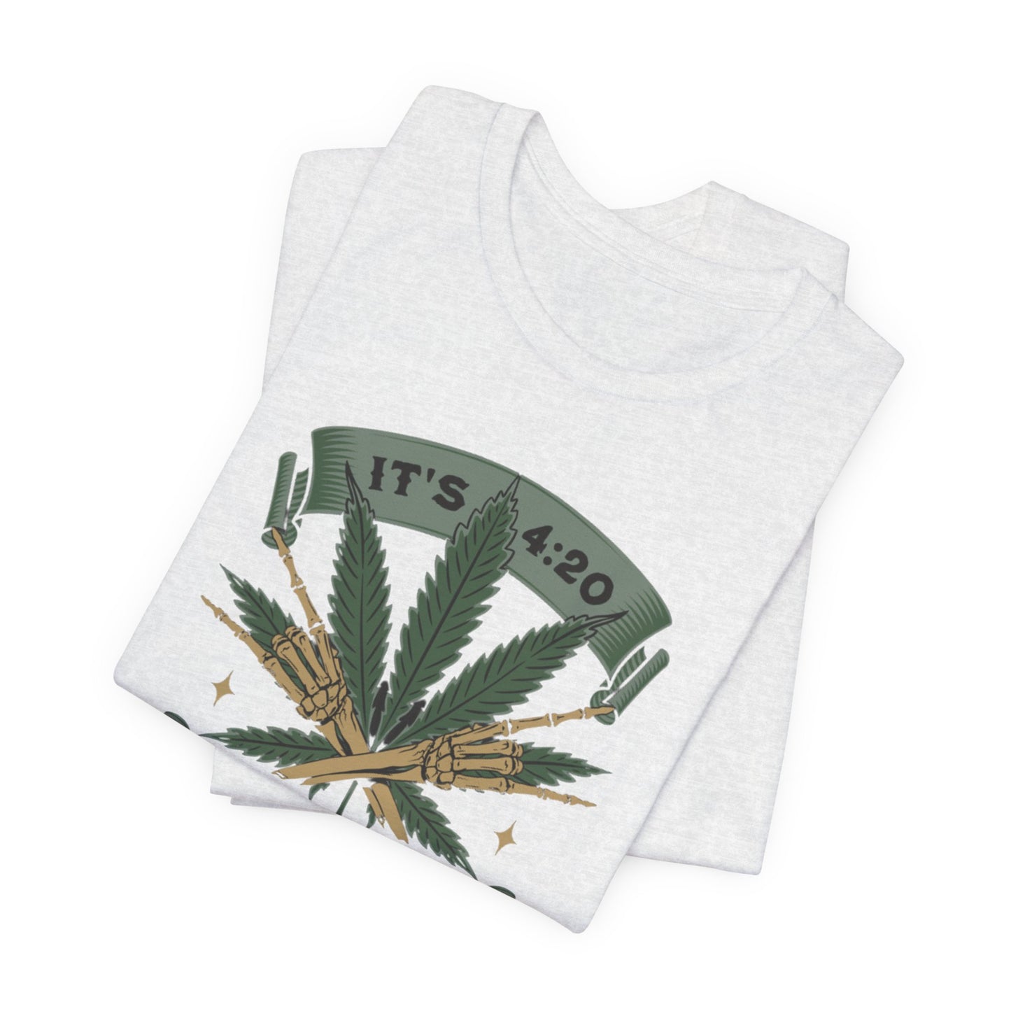 420 Light Up Tee – Cannabis Leaf Graphic T-Shirt