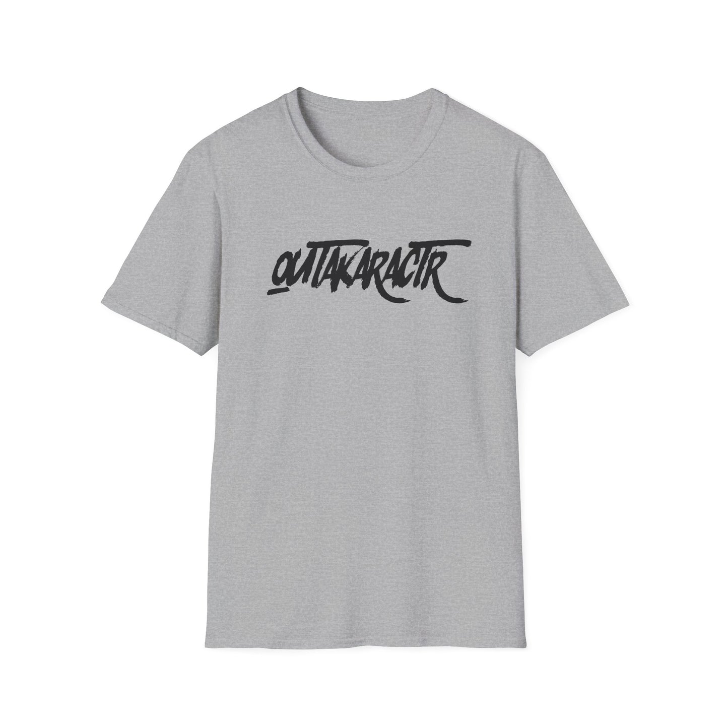 OuTaKaRaCtR logo Unisex Softstyle T-Shirt - Outta Character Graphic Tee for Casual Wear
