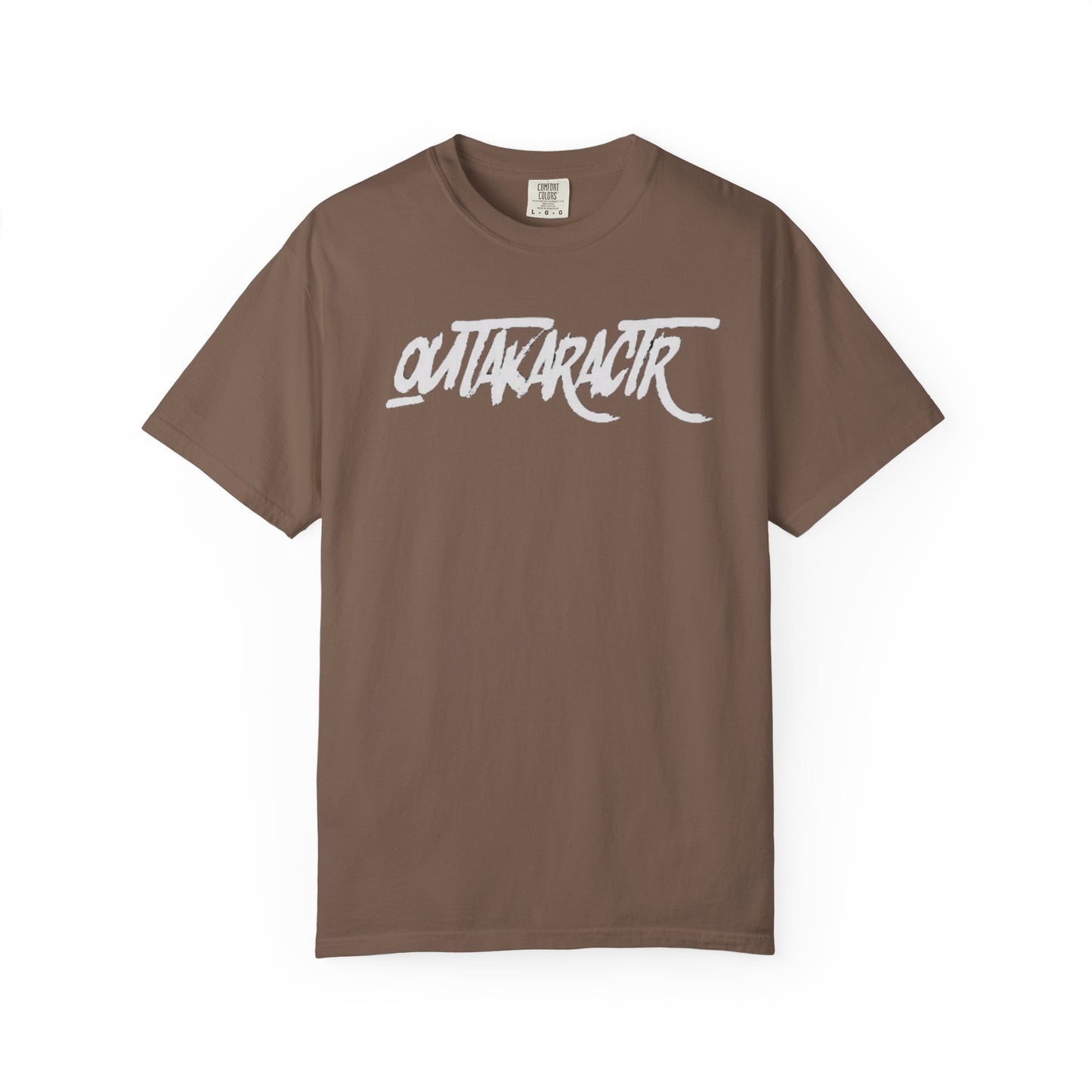 Unisex Garment-Dyed T-Shirt with 'OutaKaRaCtR  ' Design - Casual Style for Everyday Wear