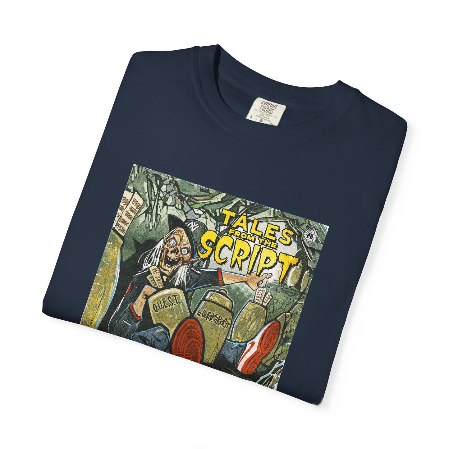Cool Graphic T-Shirt - 'Tales from the Script' Album  Inspired  Design - Perfect for Comic and Horror Fans