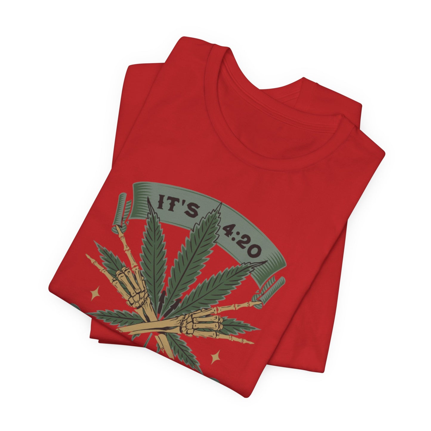 420 Light Up Tee – Cannabis Leaf Graphic T-Shirt