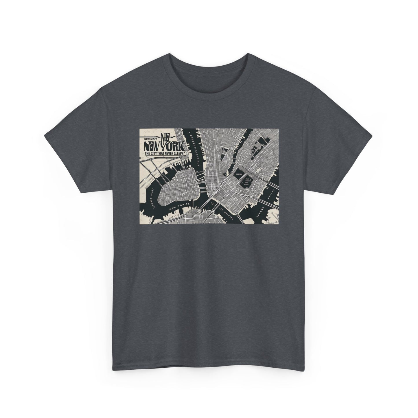 Urban Map Graphic Tee, Unisex Cotton Shirt, City Style Apparel, Unique Gift, Everyday Wear, Casual Fashion