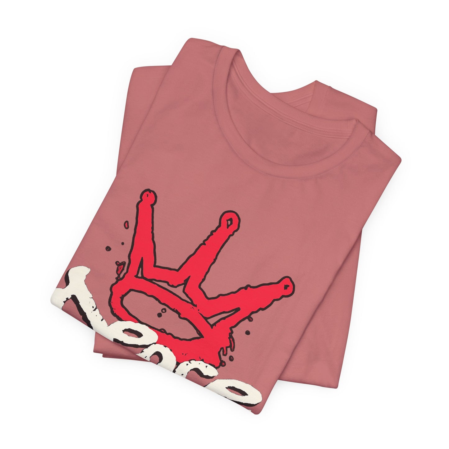 Peace King T-Shirt — Streetwear Graphic Tee with Red Crown Design