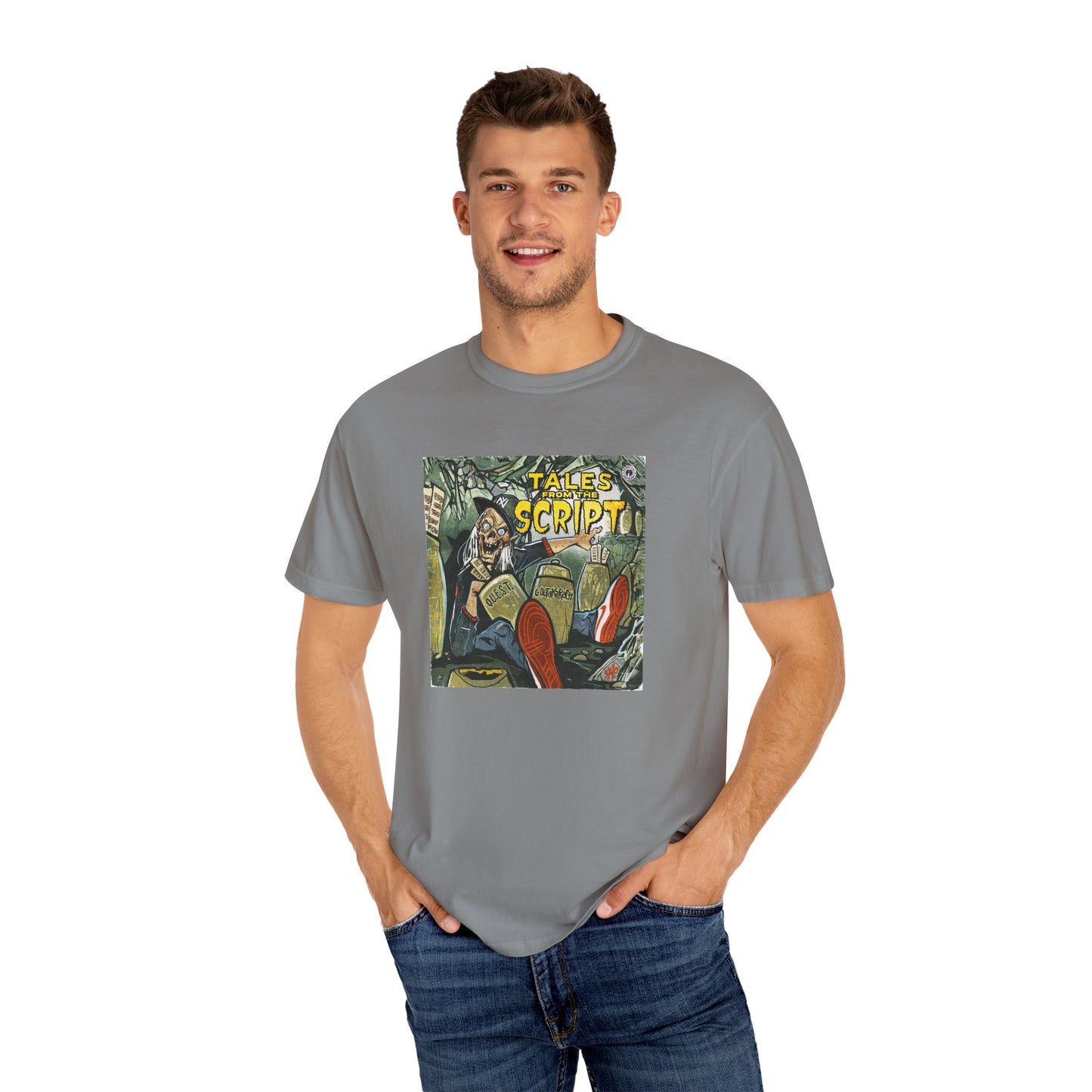 Cool Graphic T-Shirt - 'Tales from the Script' Album  Inspired  Design - Perfect for Comic and Horror Fans