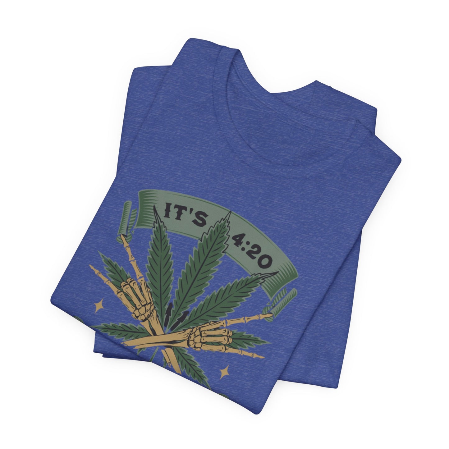 420 Light Up Tee – Cannabis Leaf Graphic T-Shirt