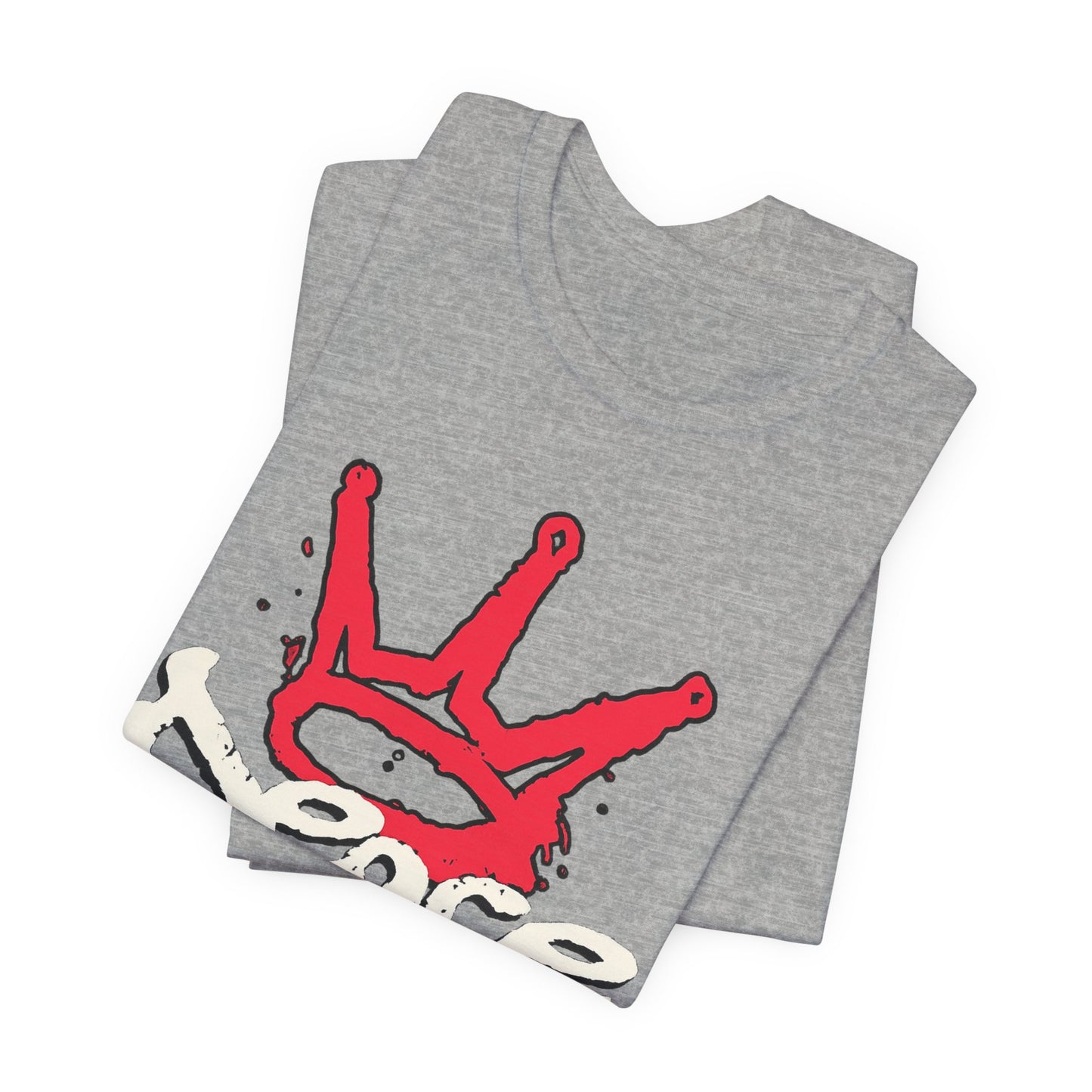 Peace King T-Shirt — Streetwear Graphic Tee with Red Crown Design