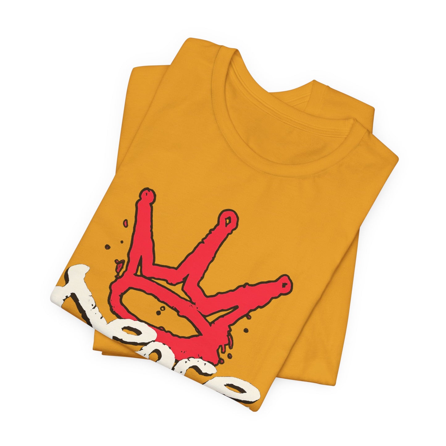 Peace King T-Shirt — Streetwear Graphic Tee with Red Crown Design