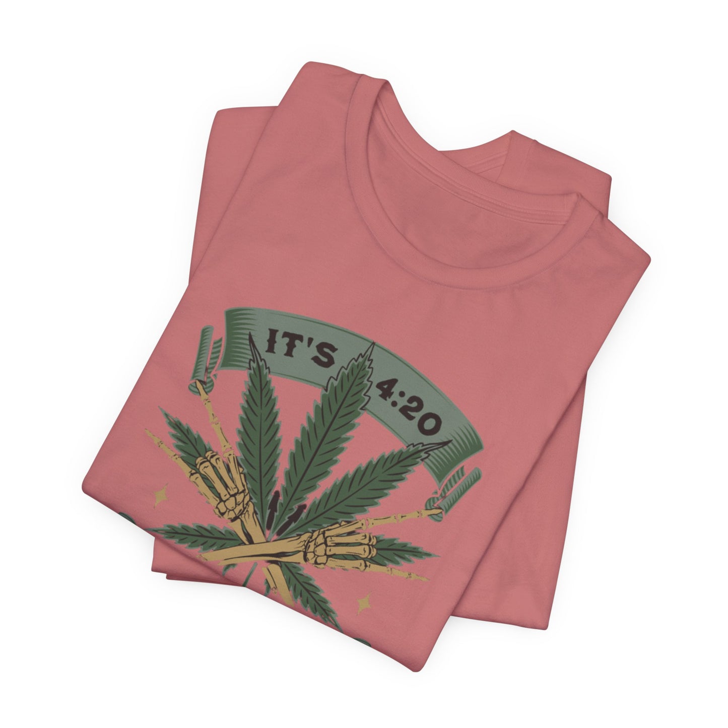 420 Light Up Tee – Cannabis Leaf Graphic T-Shirt