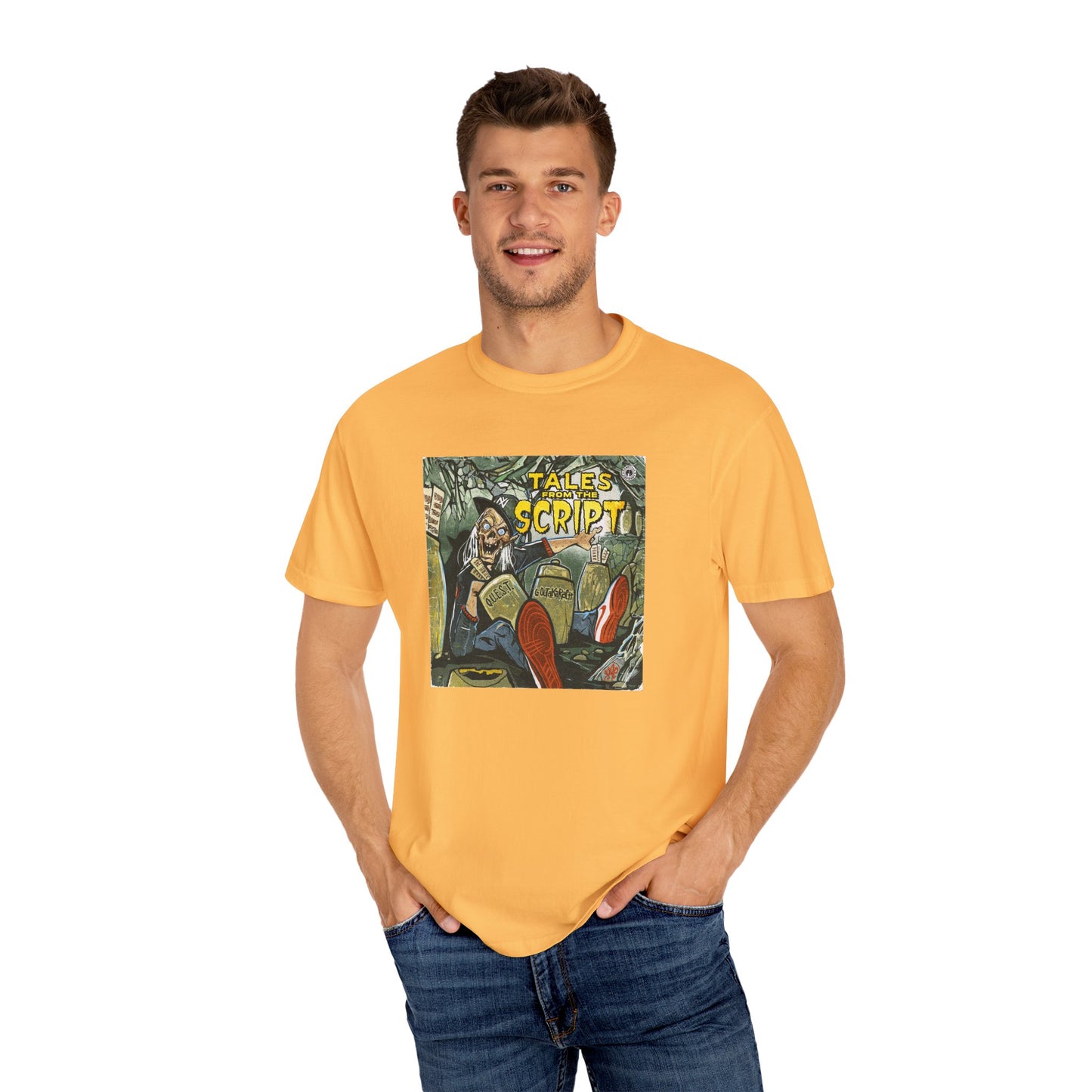 Cool Graphic T-Shirt - 'Tales from the Script' Album  Inspired  Design - Perfect for Comic and Horror Fans