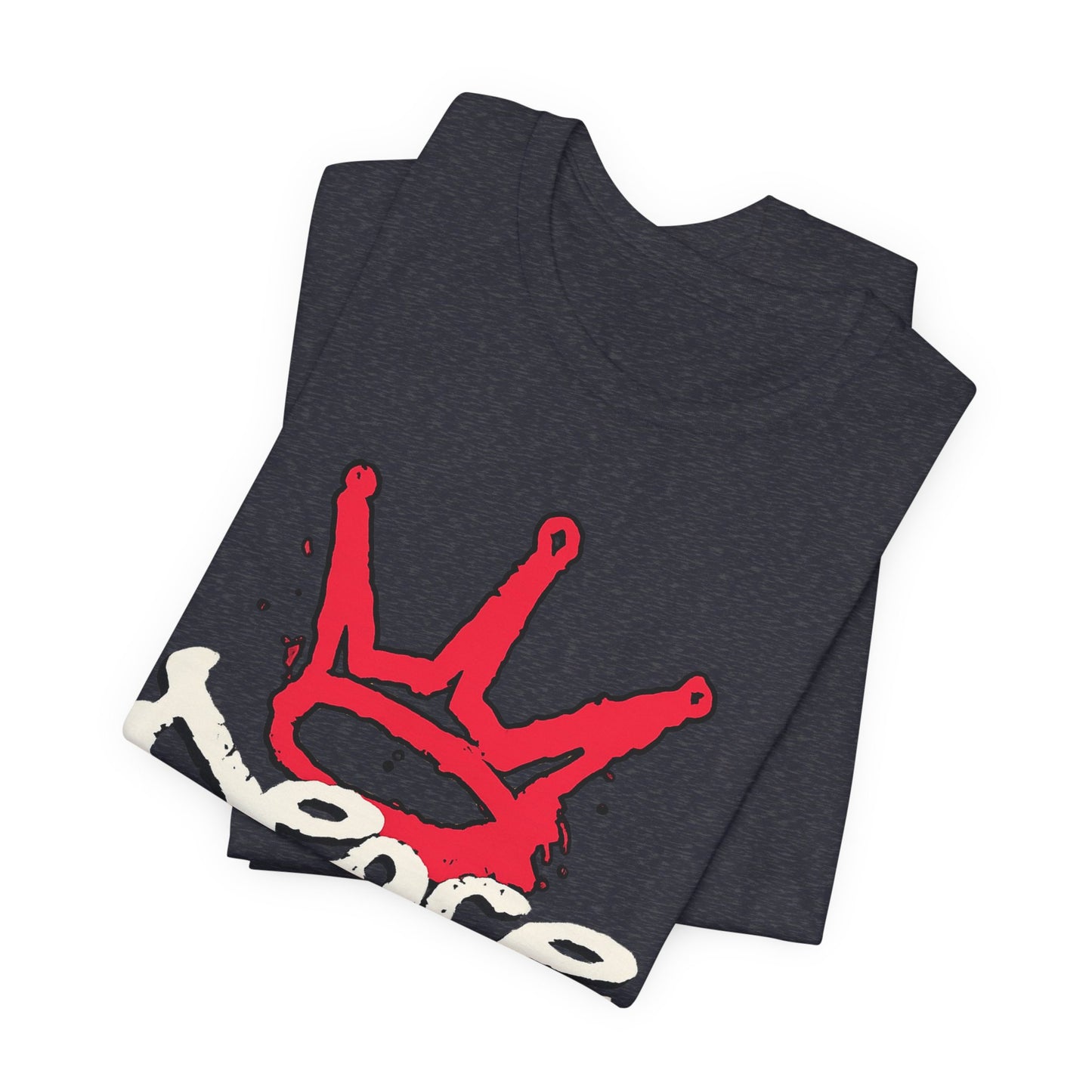Peace King T-Shirt — Streetwear Graphic Tee with Red Crown Design