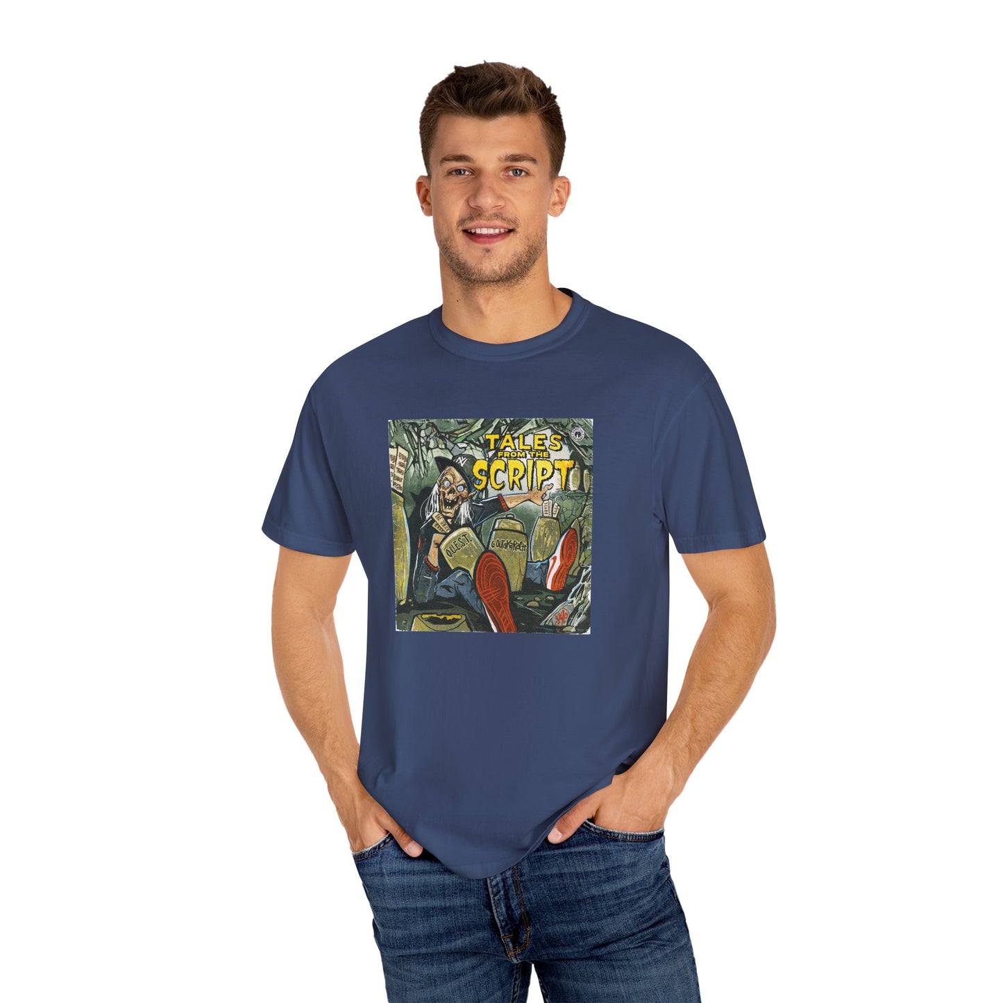 Cool Graphic T-Shirt - 'Tales from the Script' Album  Inspired  Design - Perfect for Comic and Horror Fans