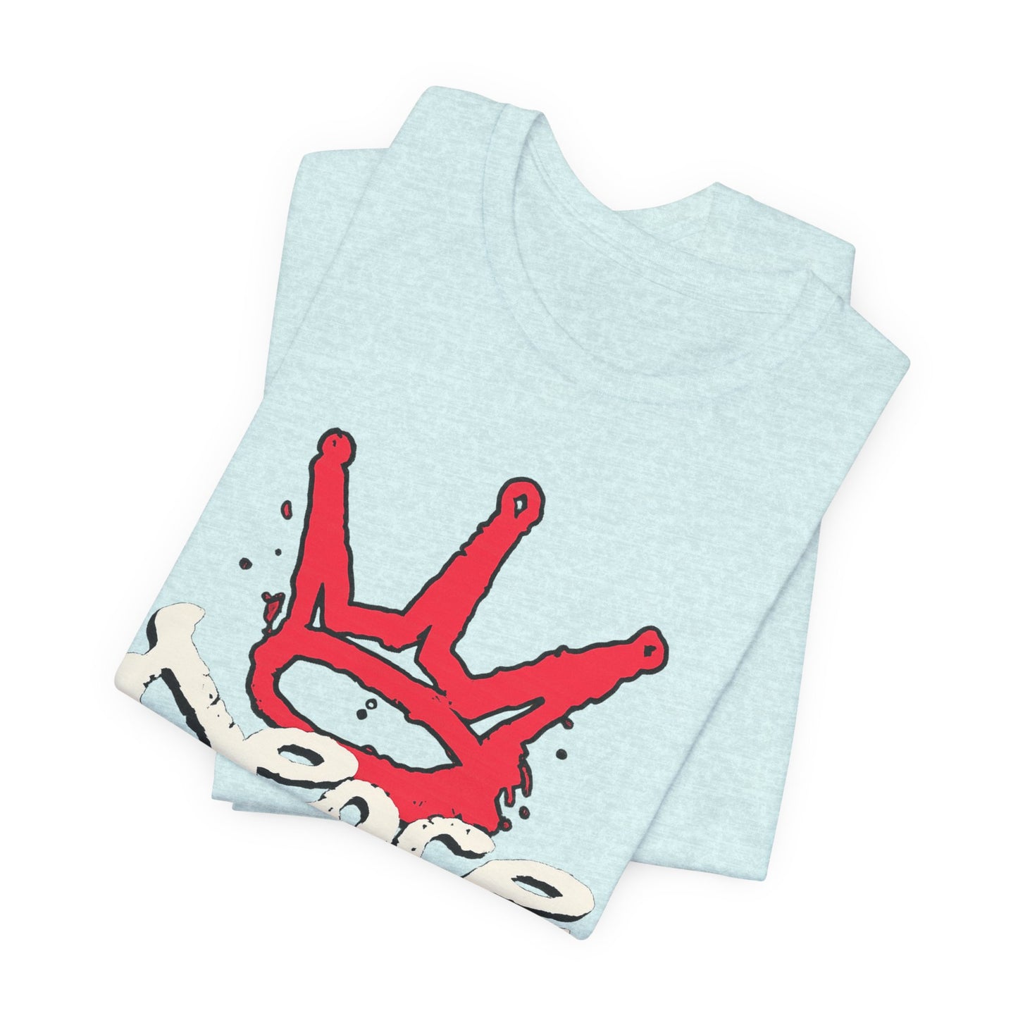 Peace King T-Shirt — Streetwear Graphic Tee with Red Crown Design