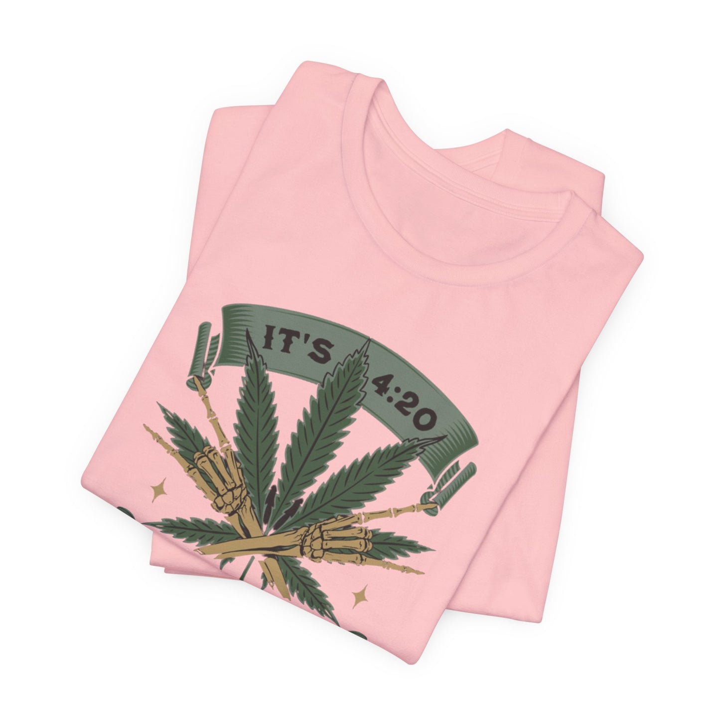 420 Light Up Tee – Cannabis Leaf Graphic T-Shirt