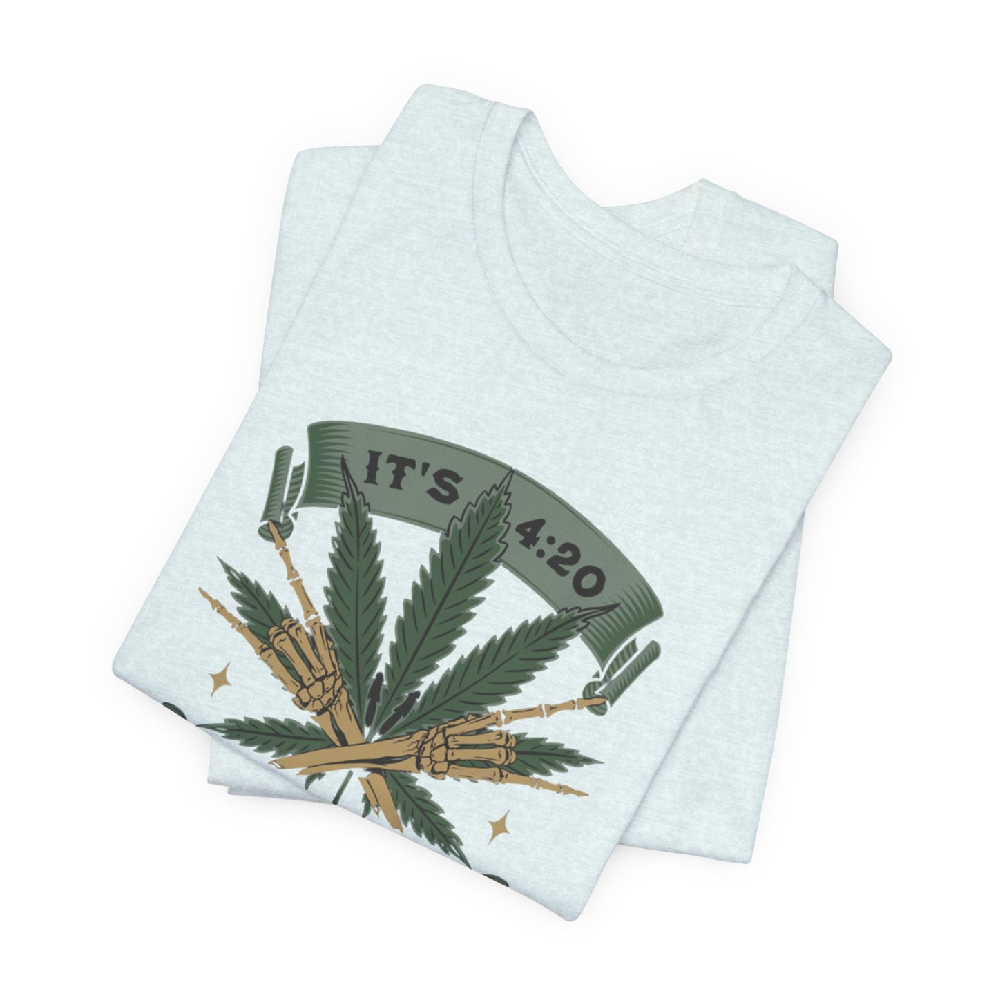 420 Light Up Tee – Cannabis Leaf Graphic T-Shirt
