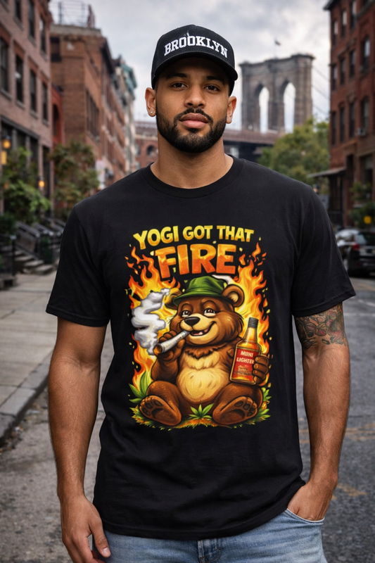 Yogi Got That Fire Bear T-Shirt — Funny Smoky Bear Graphic Tee