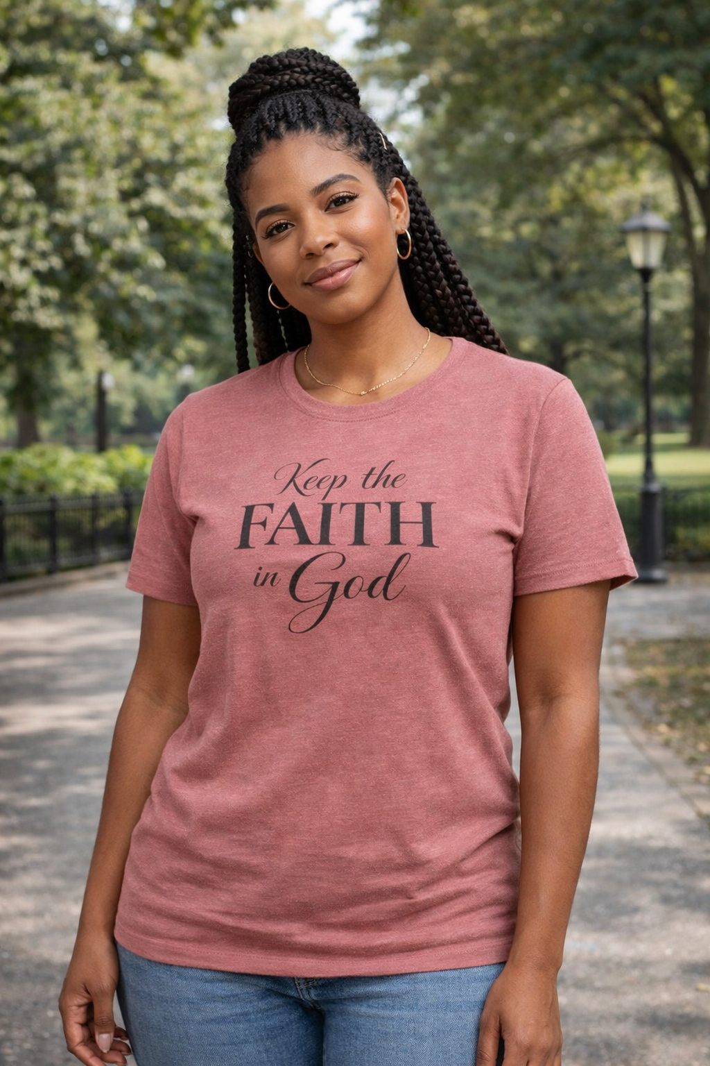Keep the Faith in God Tee — Christian Inspirational T-Shirt