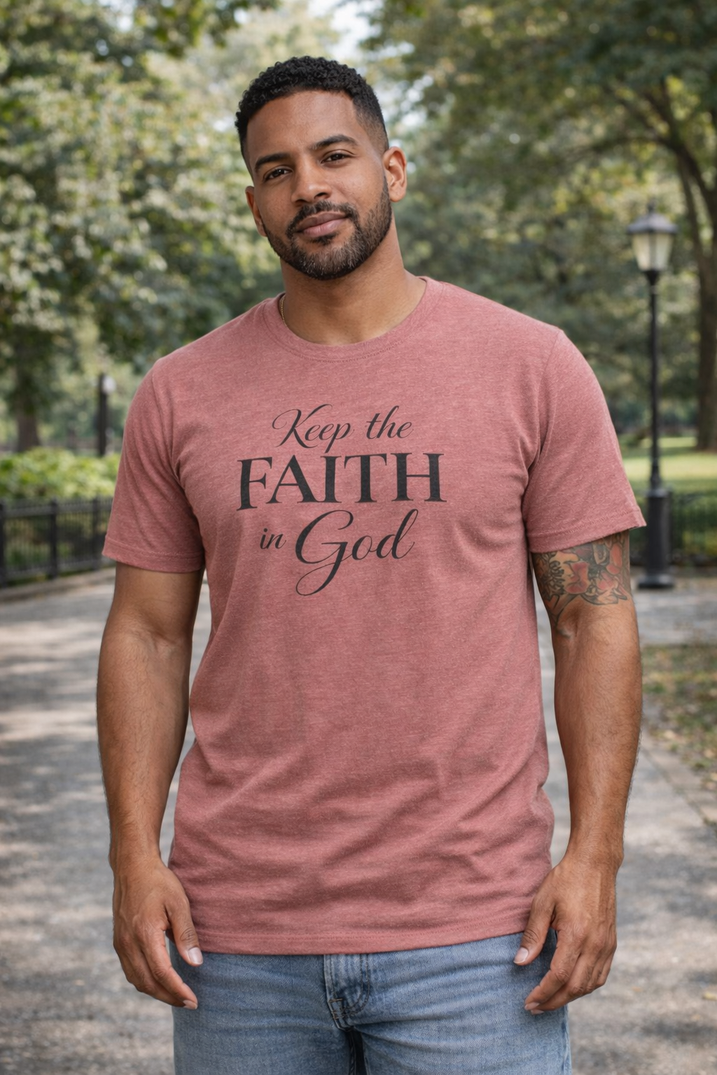 Keep the Faith in God Tee — Christian Inspirational T-Shirt
