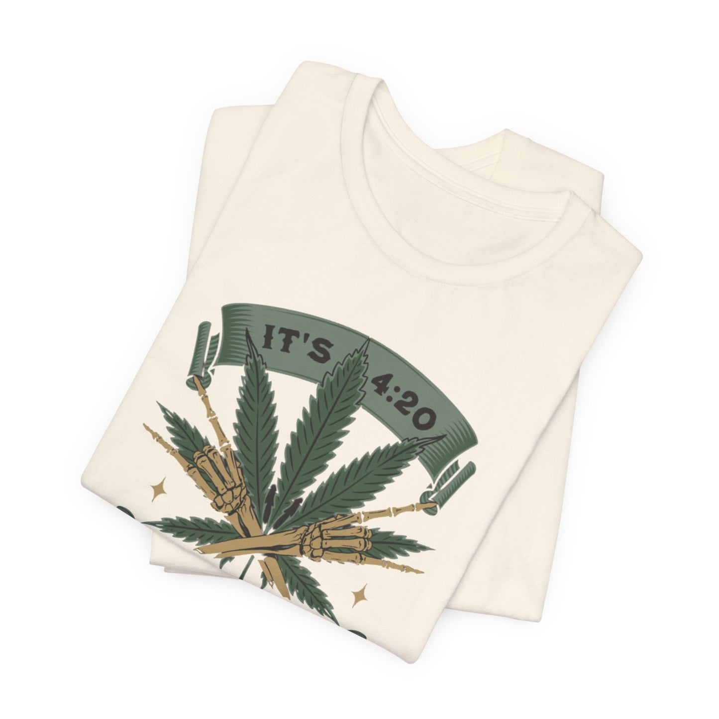 420 Light Up Tee – Cannabis Leaf Graphic T-Shirt